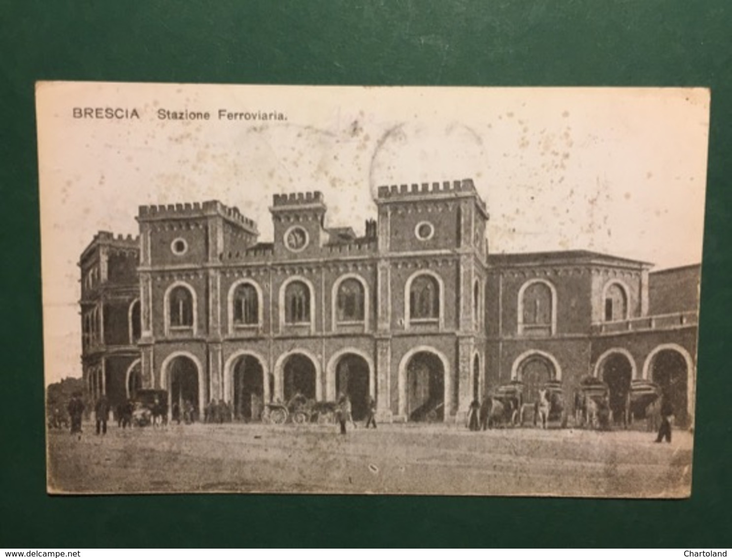 Cartolina Brescia - Stazione Ferroviaria - 1911 - Brescia