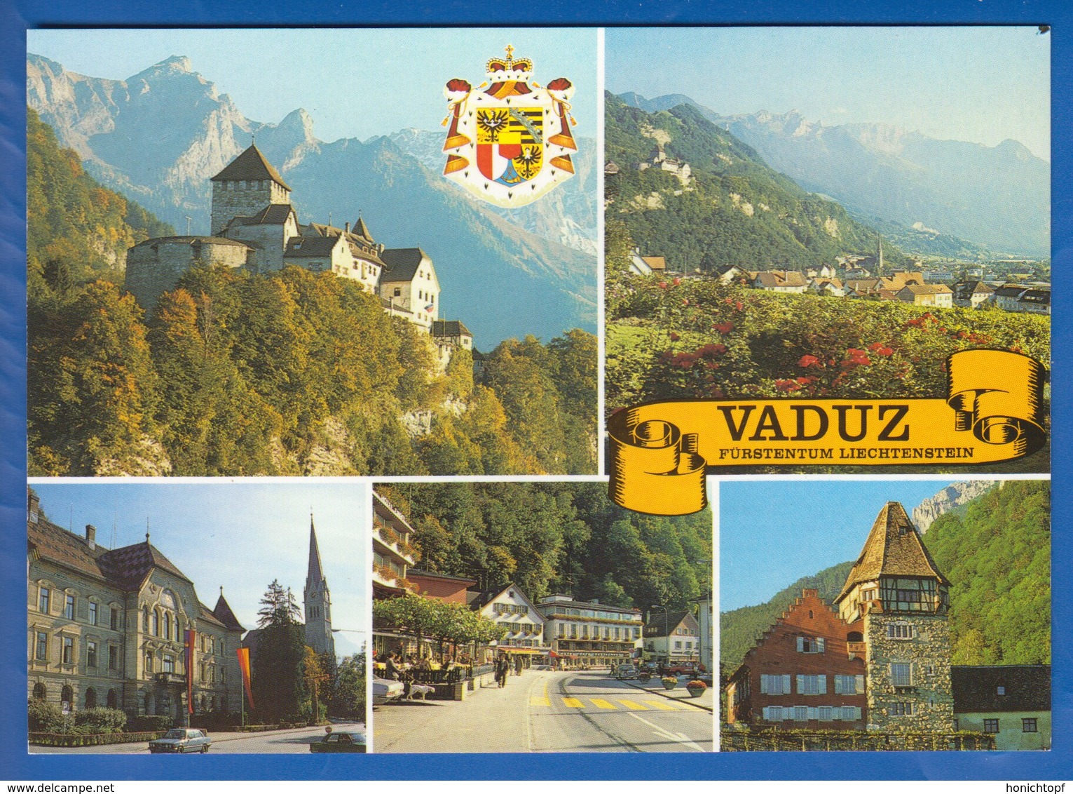 Liechtenstein; Vaduz; Multibildkarte - Liechtenstein