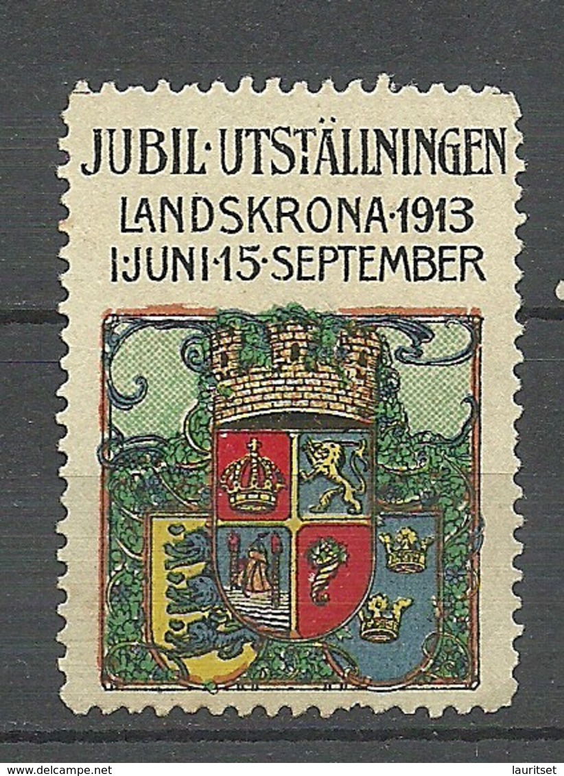 SWEDEN 1913 Jubiläumsausstellung Landskrona Exhibition Vignette - Erinnofilie