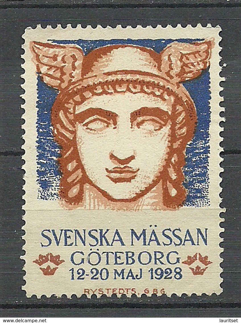 SWEDEN Reklamemarke 1928 Messe Fair Göteborg Advertising Poster Stamp - Vignetten (Erinnophilie)