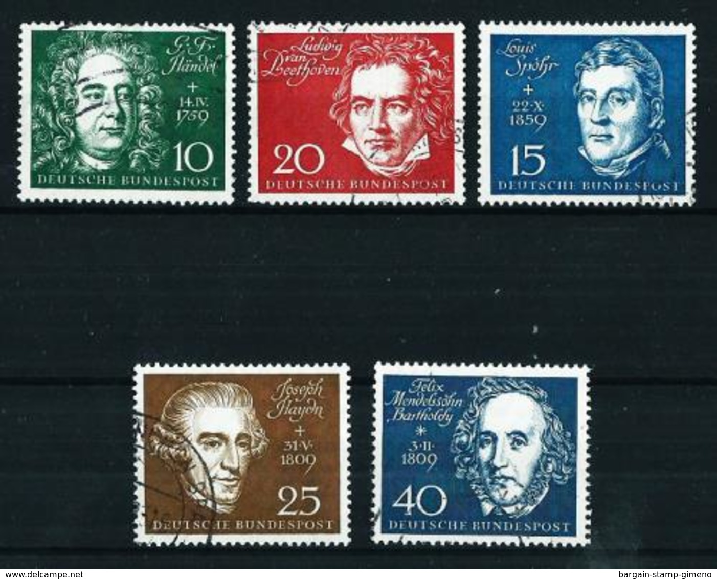 Alemania Federal Nº 188/92 USADO - Used Stamps