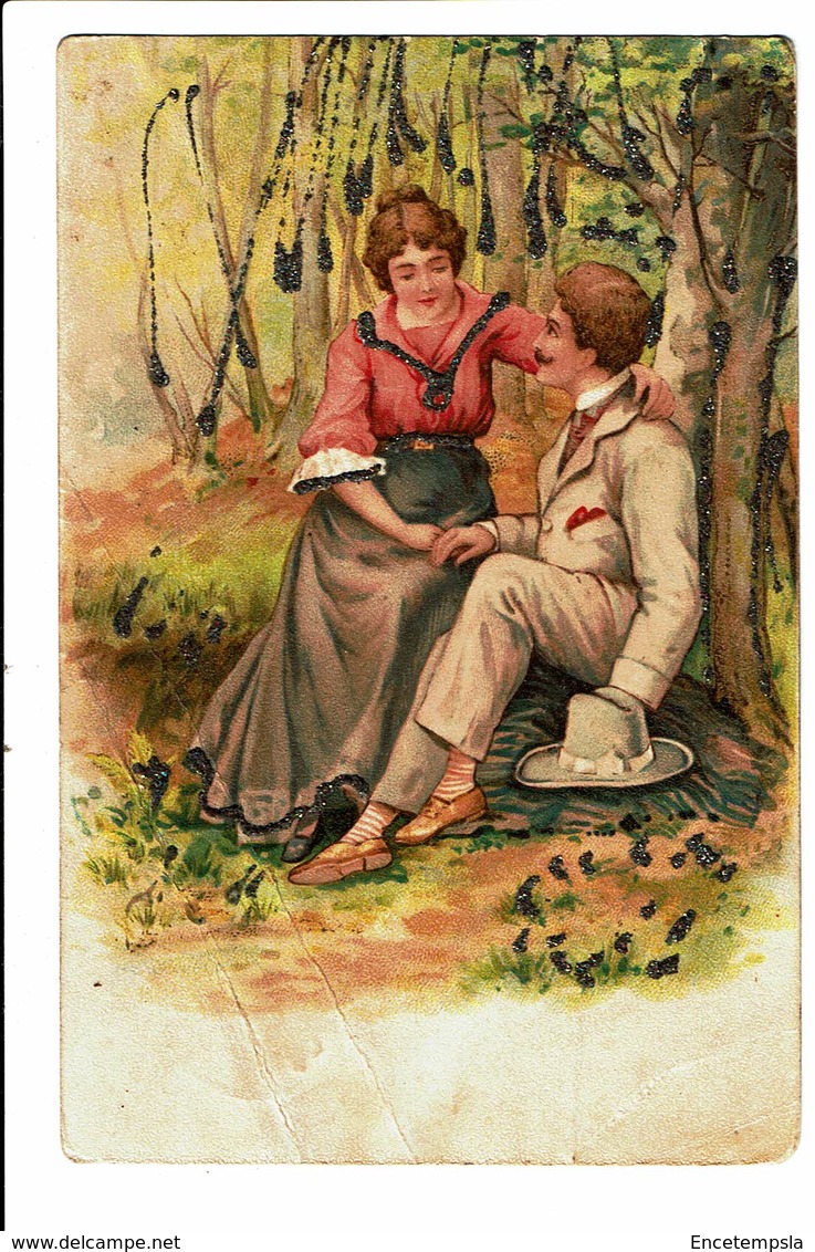 CPA - Carte Postale-Belgique -Jeune Couple Assis Dans Les Bois-1904  VM4656 - Couples