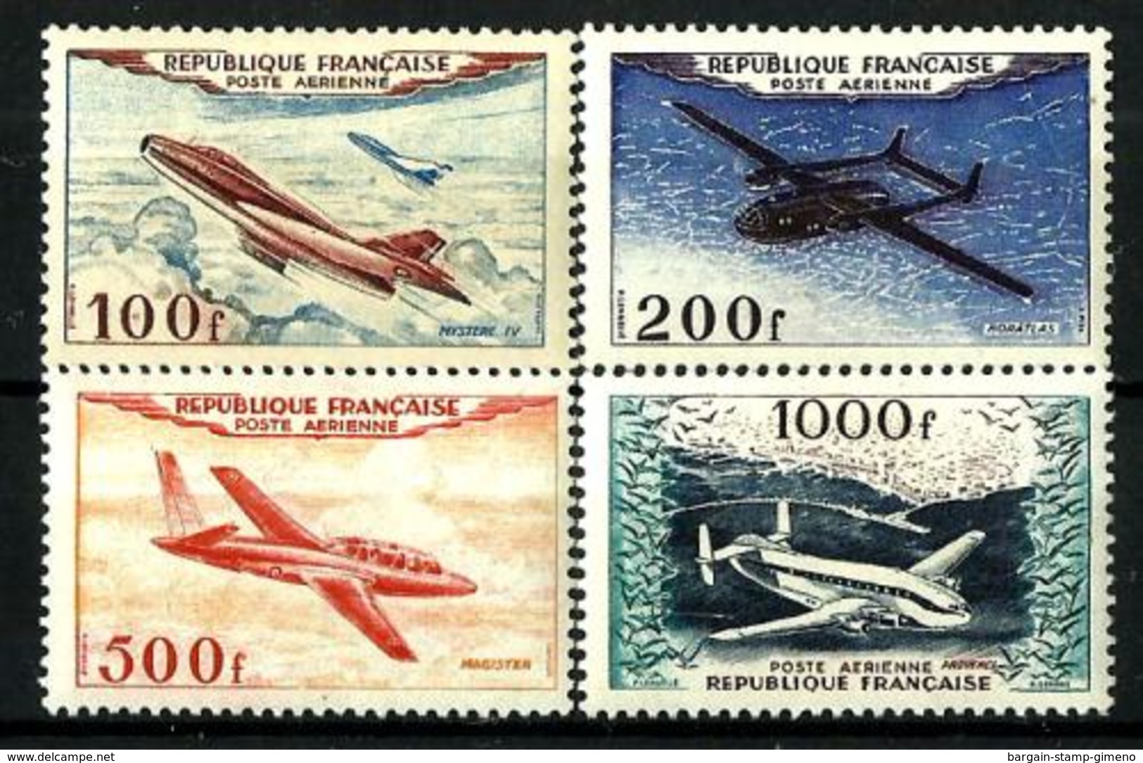 Francia Correo Aéreo Nº 30/33 Con Charnela - 1927-1959 Nuevos