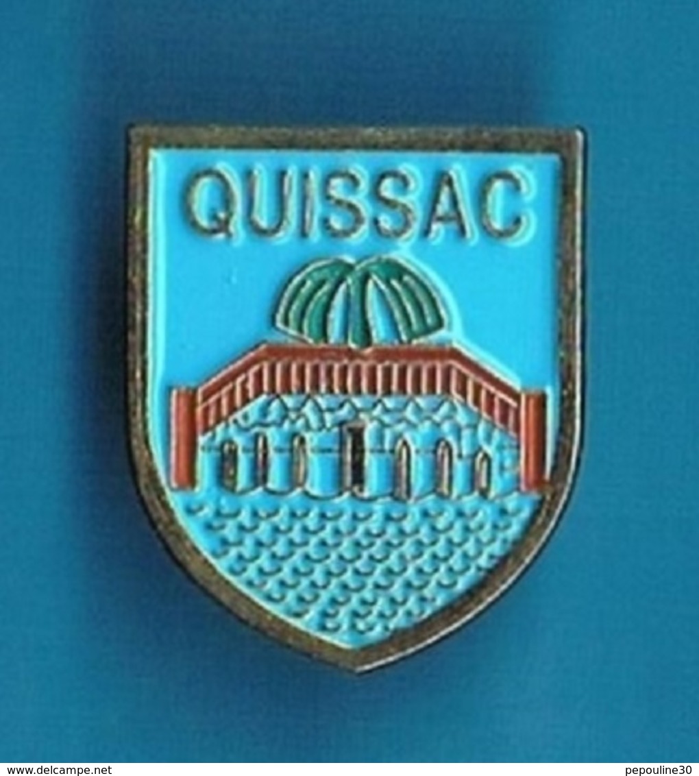 1 PIN'S  //   ** QUISSAC / GARD / OCCITANIE ** - Villes