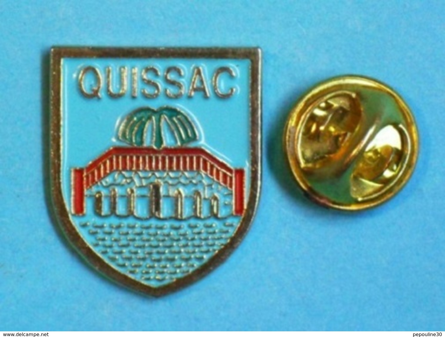 1 PIN'S  //   ** QUISSAC / GARD / OCCITANIE ** - Villes