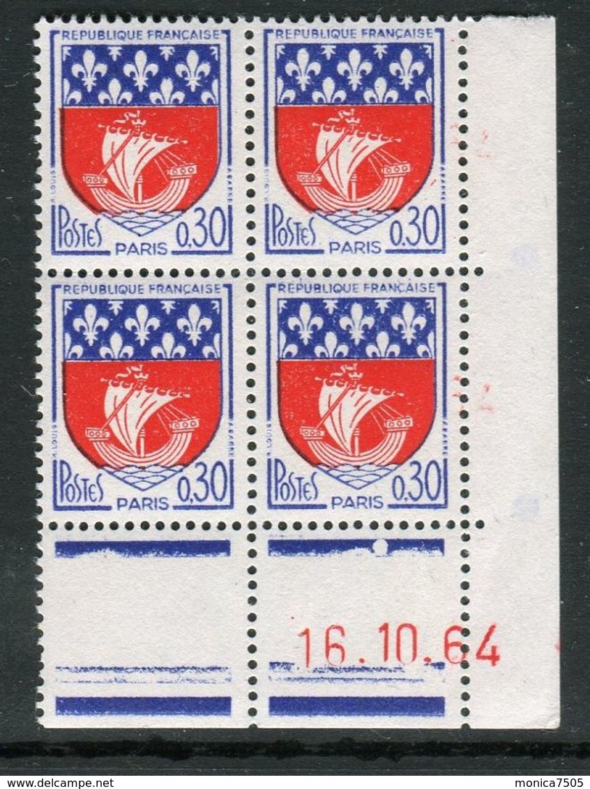 FRANCE ( COINS DATES ) : Y&T N°  1354B  COIN  DATE  DU  16/10/64  TIMBRES  NEUFS  SANS  TRACE  DE  CHARNIERE . - 1960-1969