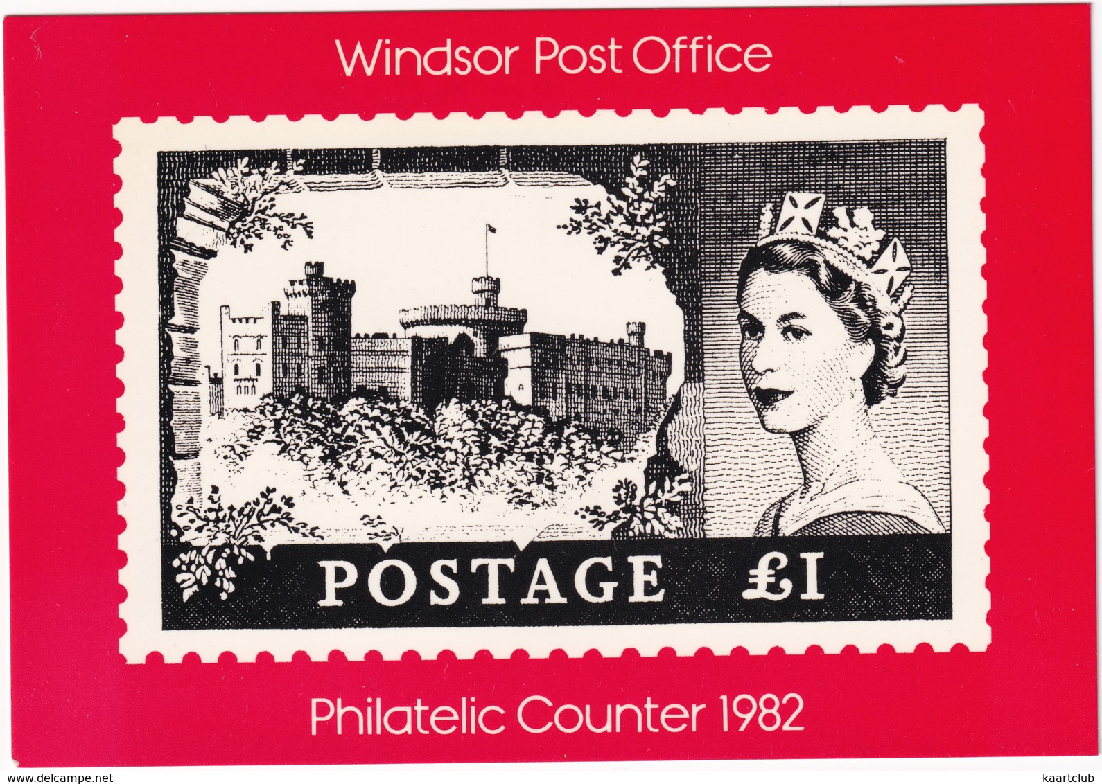 Windsor Post Office - The 1 Pound 'Windsor Castle' Stamp (1955-58)  - Philatelic Counter 1982 - Postzegels (afbeeldingen)