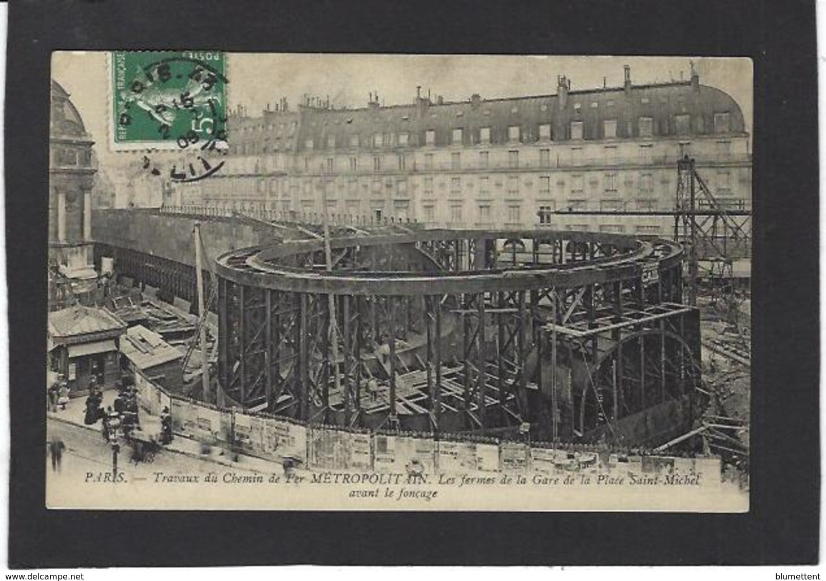 CPA Paris 75 Métro Métropolitain Circulé Construction - Métro Parisien, Gares