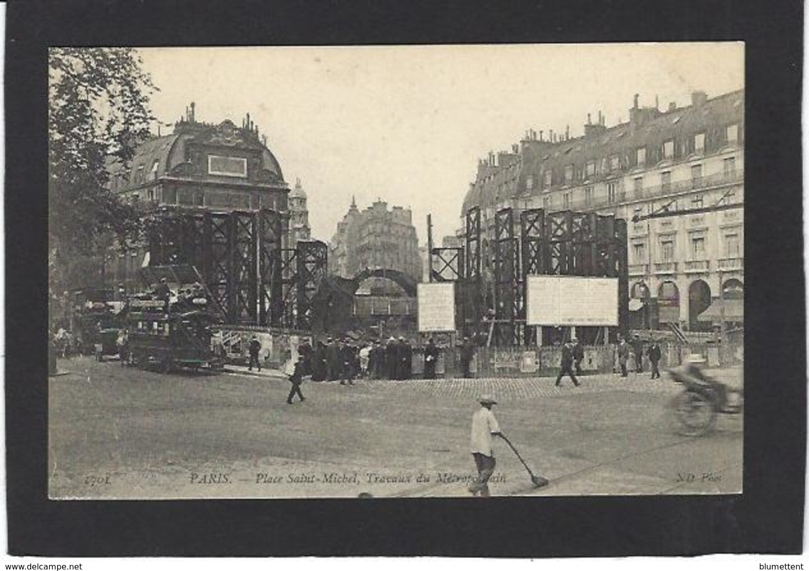 CPA Paris 75 Métro Métropolitain Non Circulé Construction - Metro, Stations