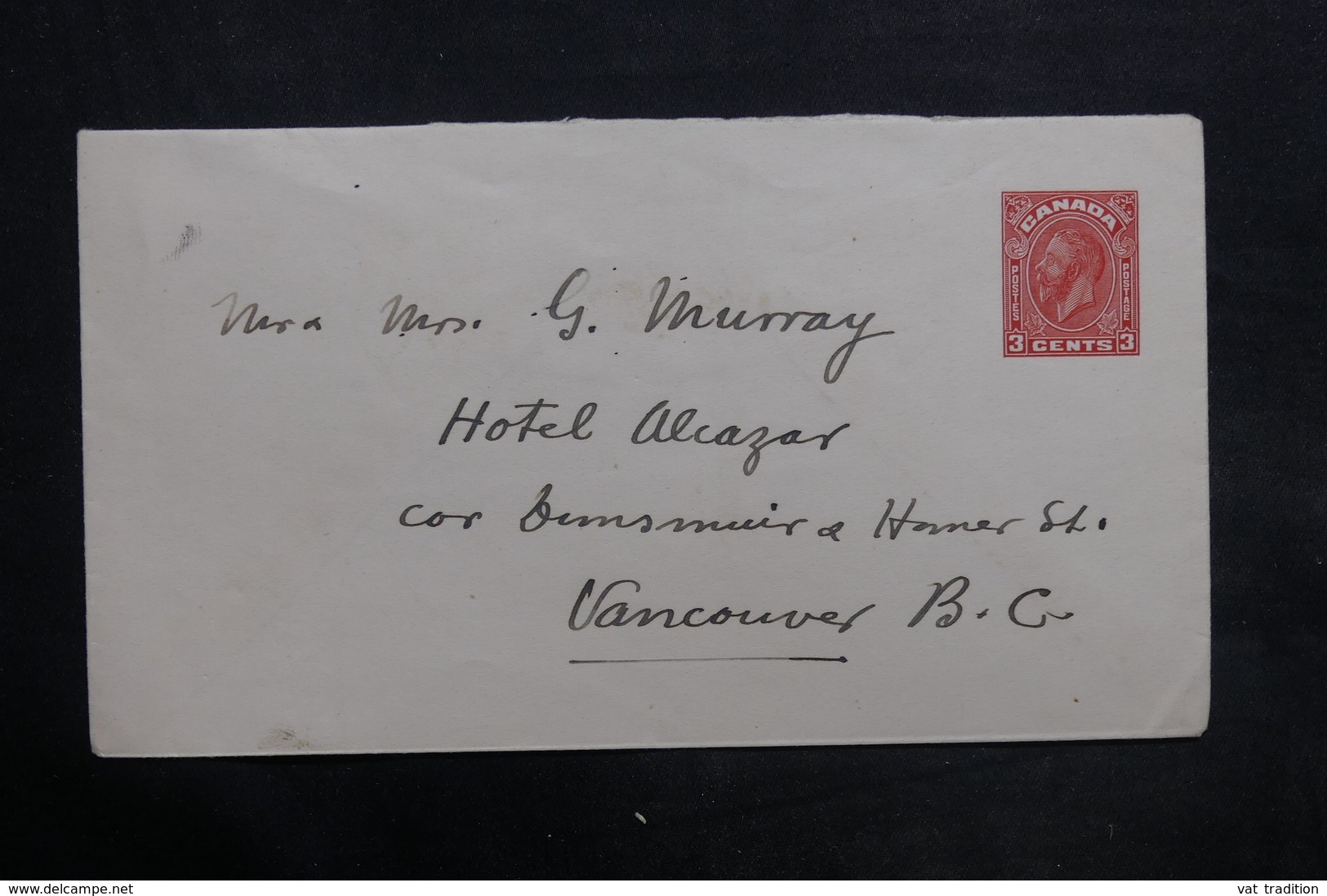 CANADA - Entier Postal Pour Vancouvers - L 35005 - 1903-1954 Rois
