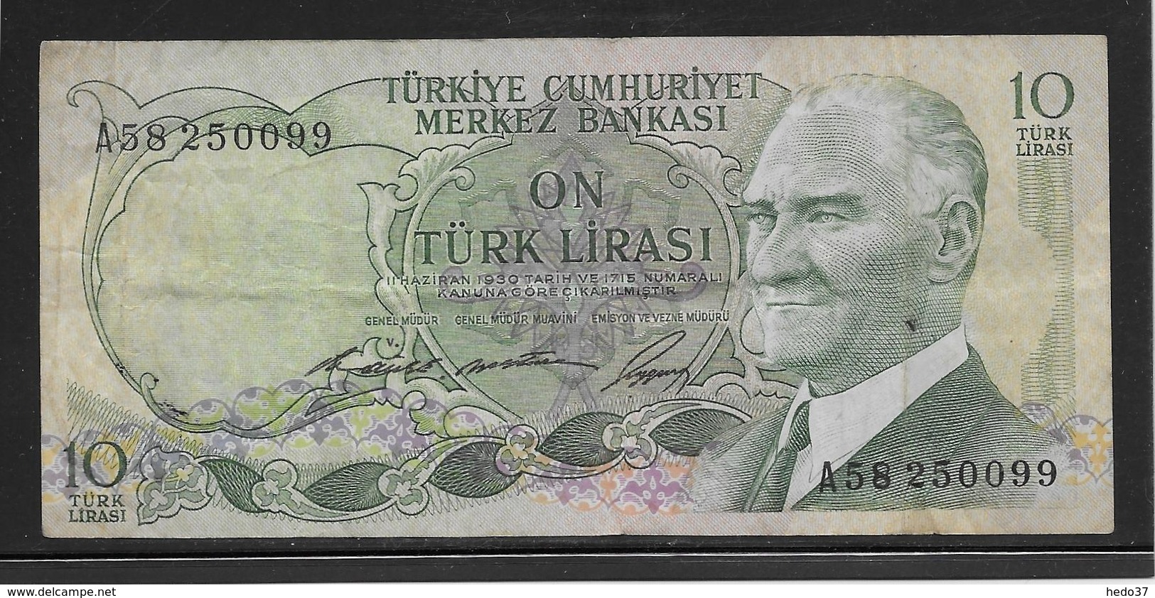 Turquie - 10 Lira - Pick N°186 - TB - Turkije