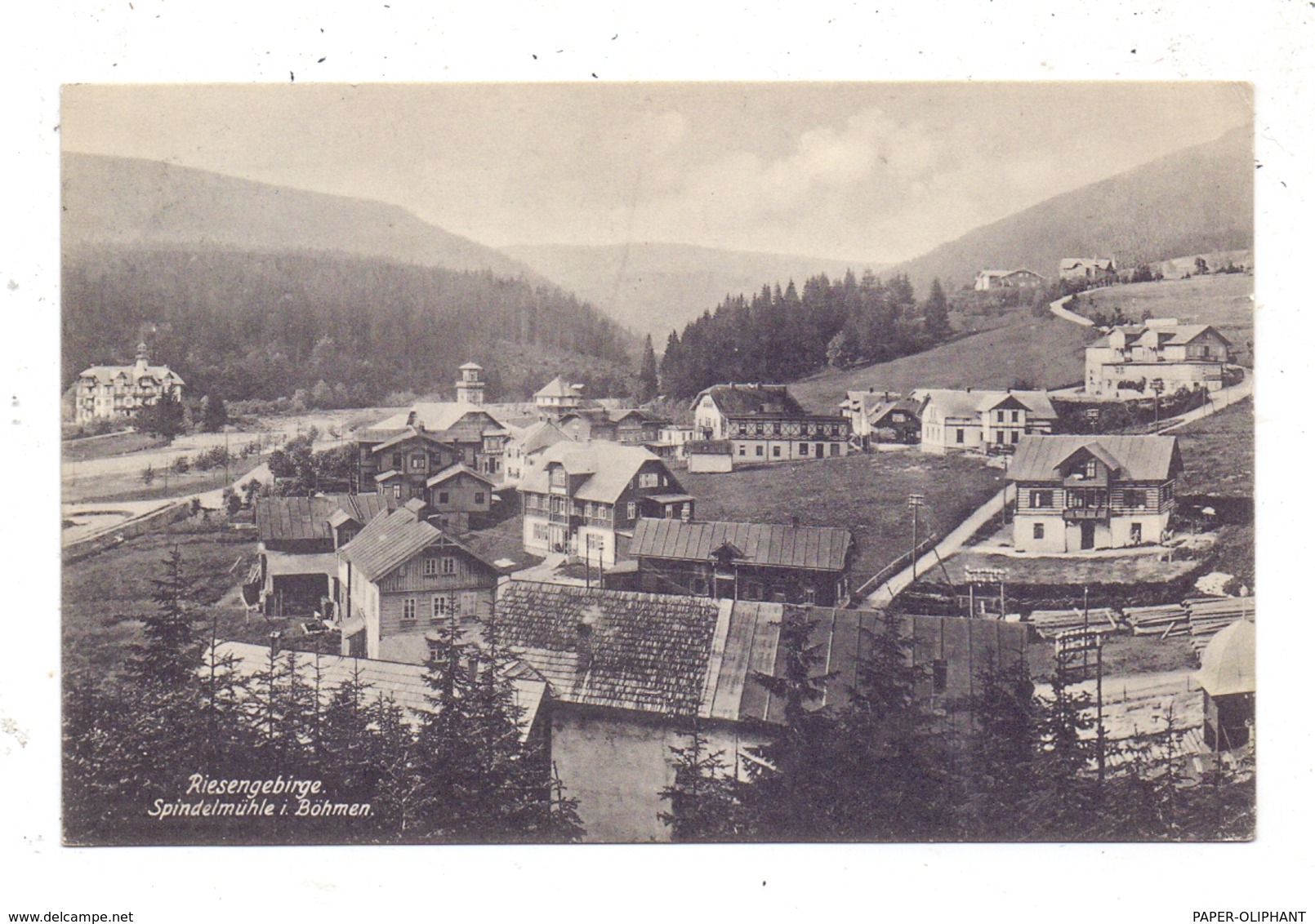 BÖHMEN & MÄHREN - SPINDLERMÜHLE / SPINDLERUV MLYN, Dorfansicht 1911 - Boehmen Und Maehren