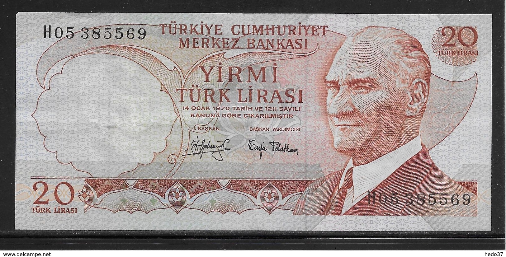 Turquie - 20 Lira - Pick N°187a - TTB - Turchia