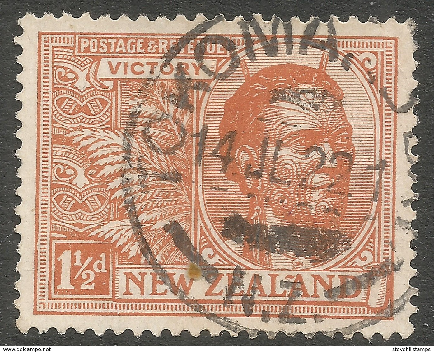 New Zealand. 1920 Victory. 1½d Used. SG 455 - Used Stamps