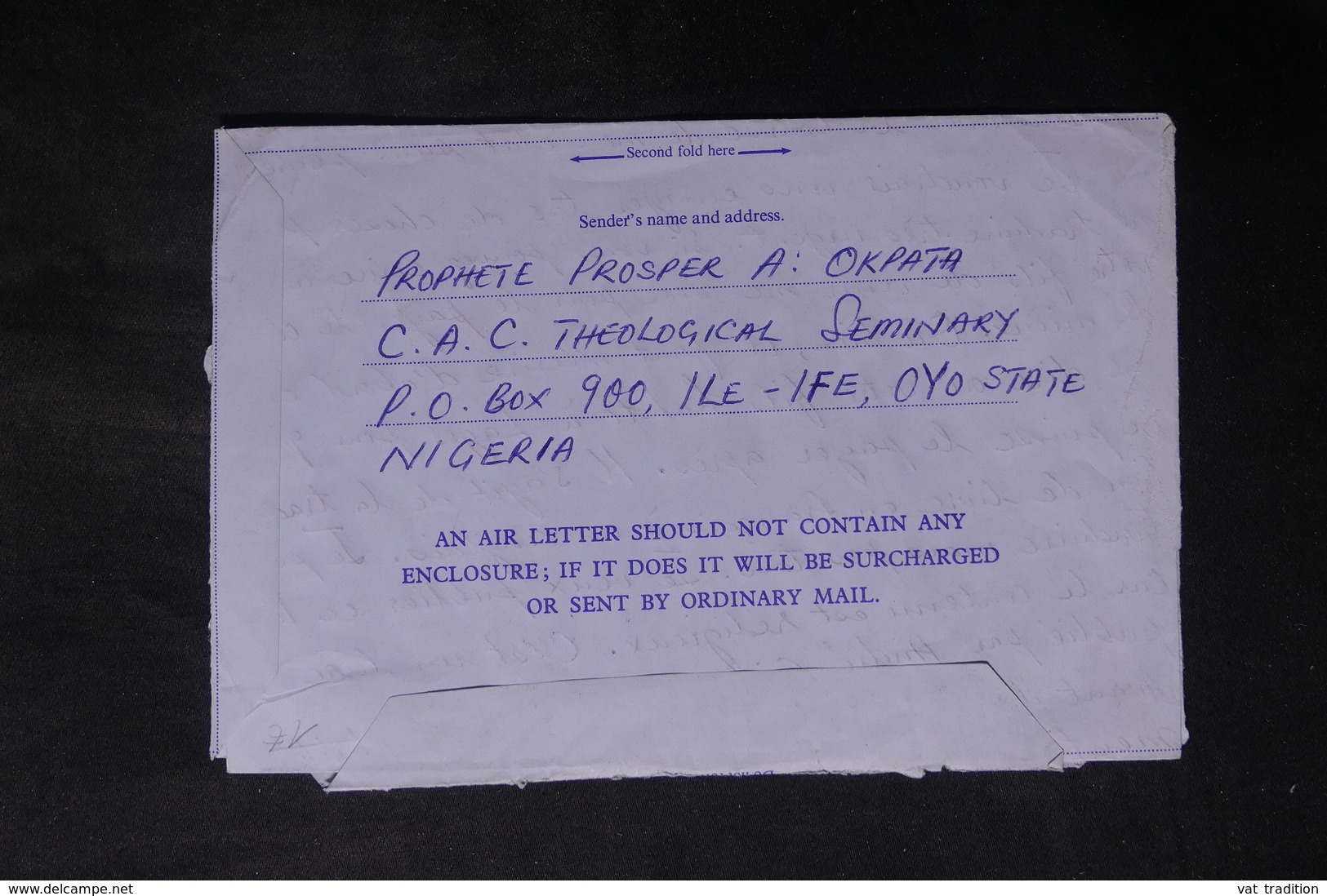 NIGERIA - Aérogramme De Ile Ife Pour La France - L 35026 - Nigeria (1961-...)