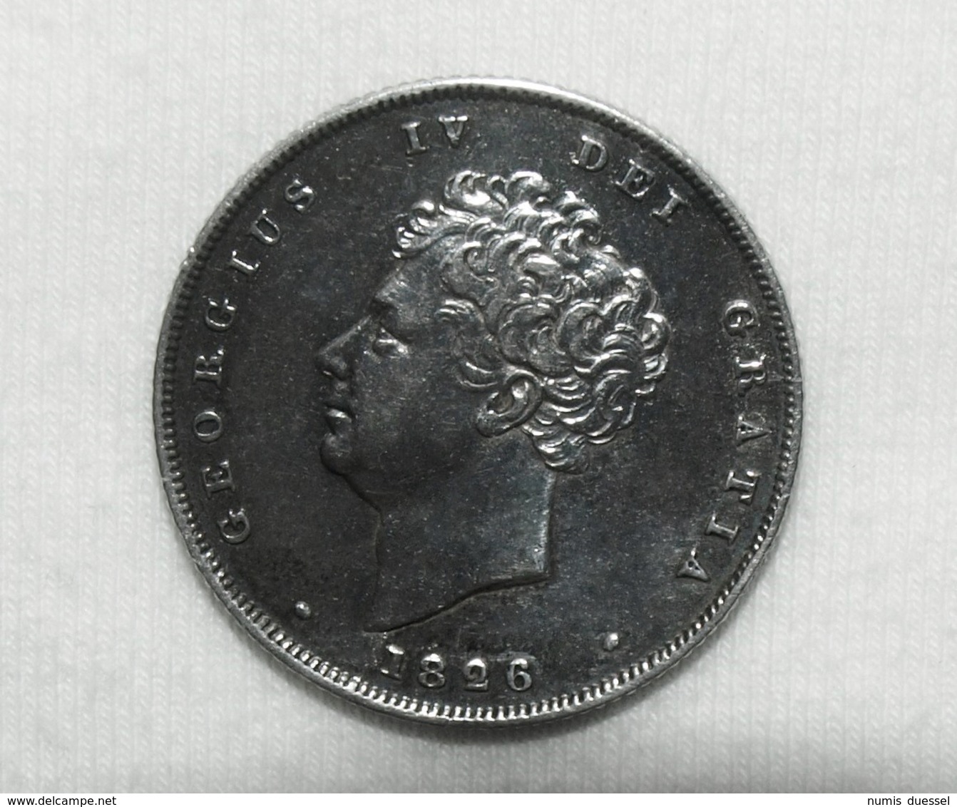 Silber/Silver Großbritannien/Great Britain George IV, 1826, 1 Shilling - Sonstige & Ohne Zuordnung