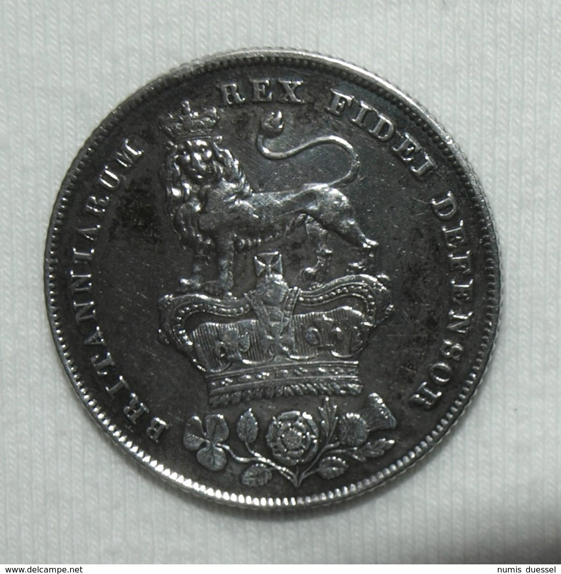 Silber/Silver Großbritannien/Great Britain George IV, 1826, 1 Shilling - Sonstige & Ohne Zuordnung