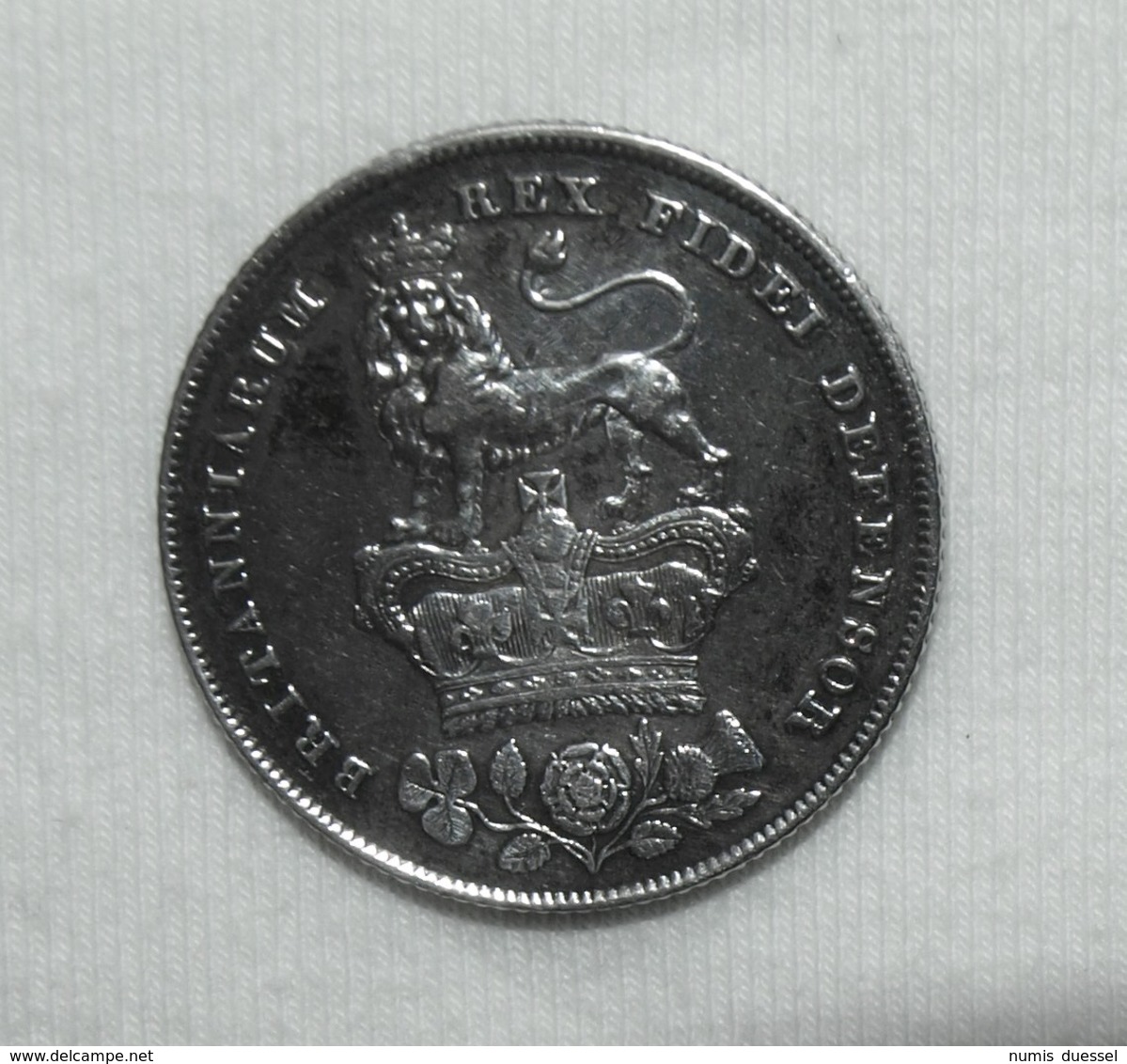 Silber/Silver Großbritannien/Great Britain George IV, 1826, 1 Shilling - Sonstige & Ohne Zuordnung