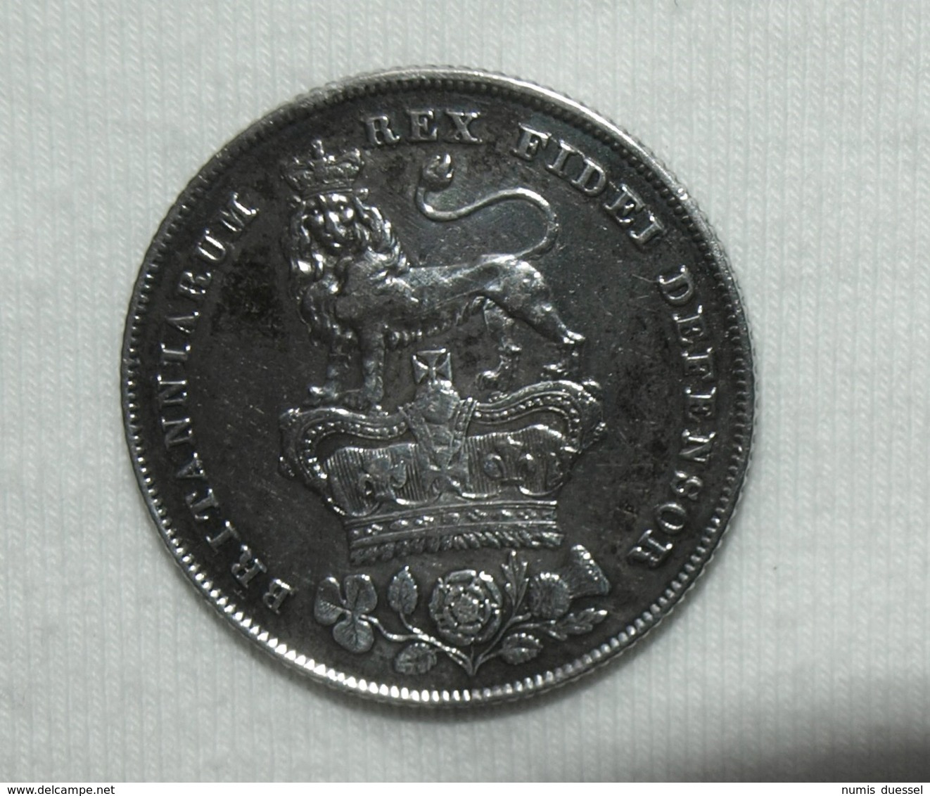 Silber/Silver Großbritannien/Great Britain George IV, 1826, 1 Shilling - Sonstige & Ohne Zuordnung