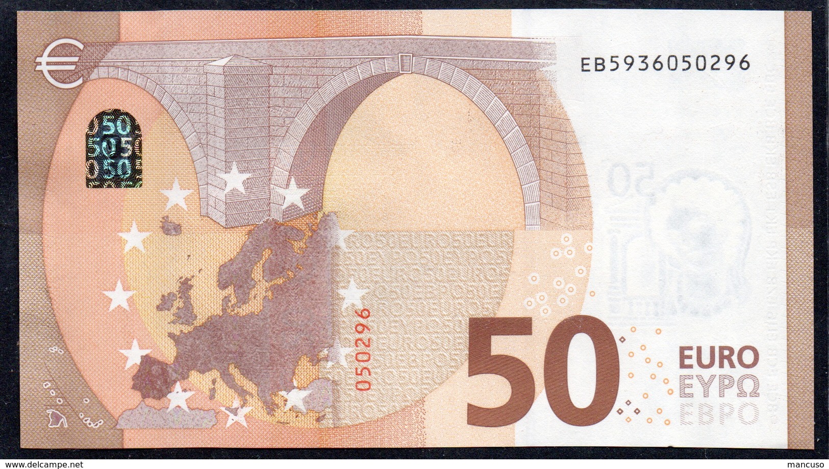 50 EURO FRANCE  EB E010 D2 - DRAGHI   UNC - 50 Euro