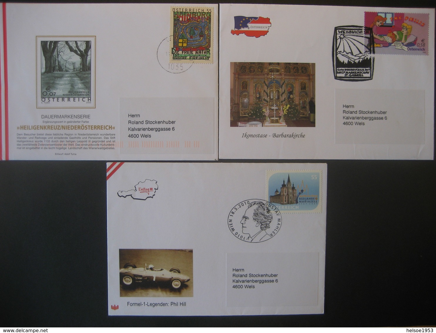 Österreich 2002- 3 Schmuck Belege Mit Sondermarken Und Stempel - Storia Postale