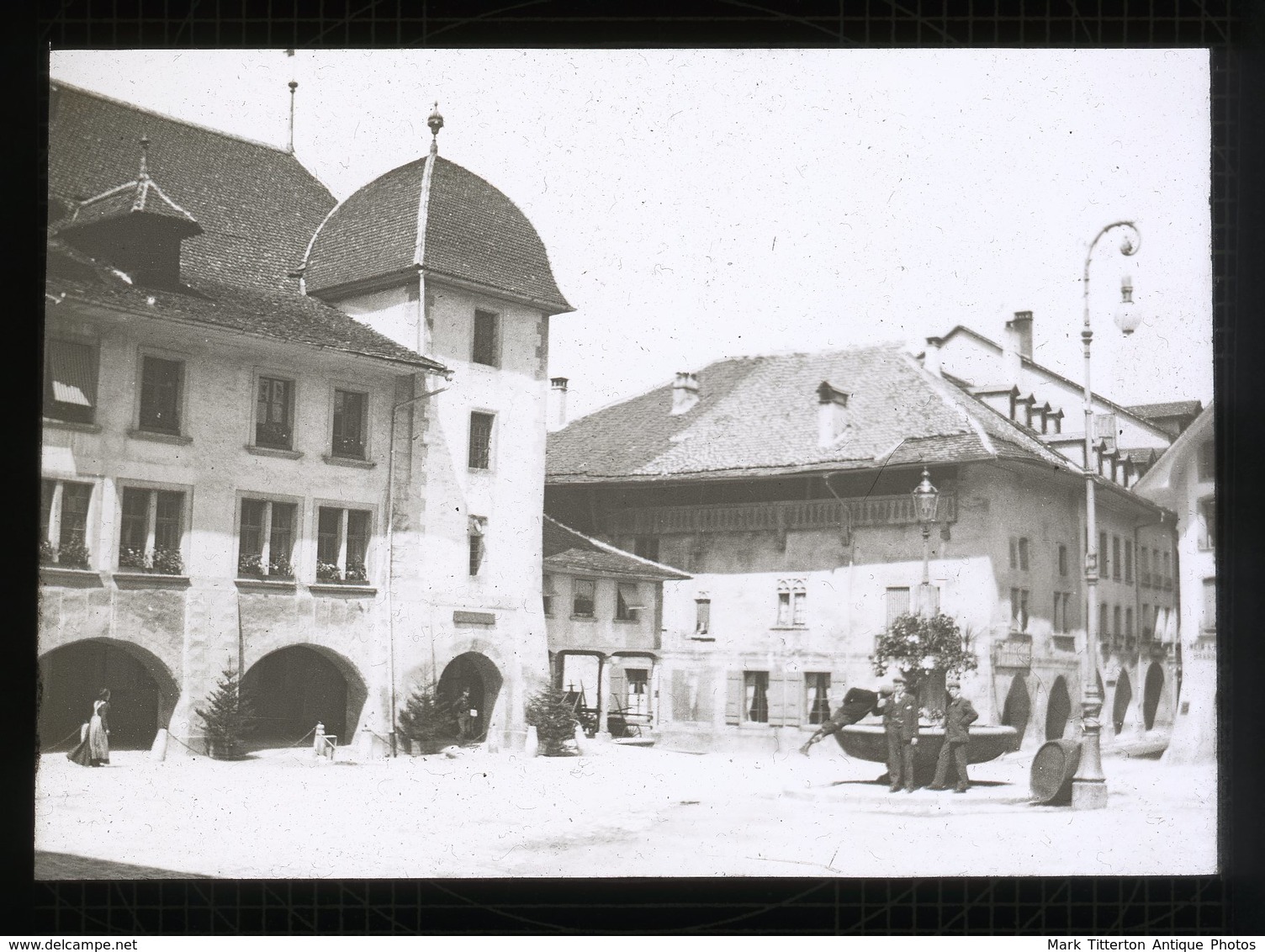 Rathaus Thun SWITZERLAND C.1900 - Magic Lantern Slide (lanterne Magique) - Diapositivas De Vidrio