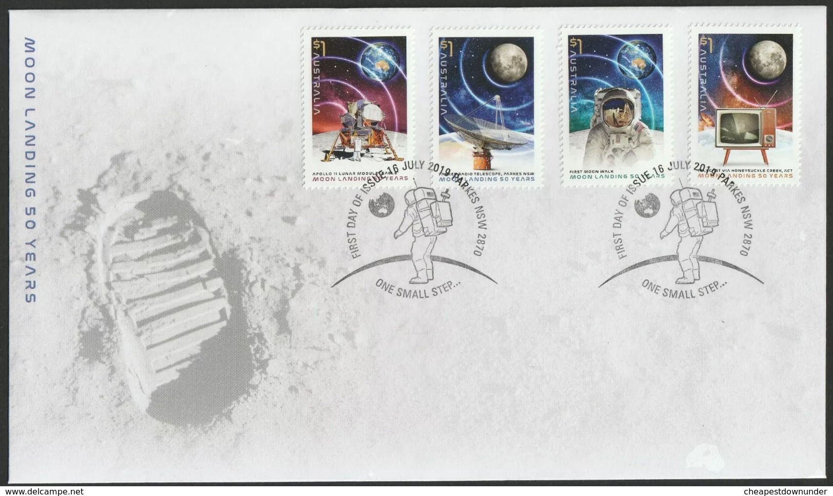 Australia 2019 First Day Cover FDC - Moon Landing 50 Years - FDC