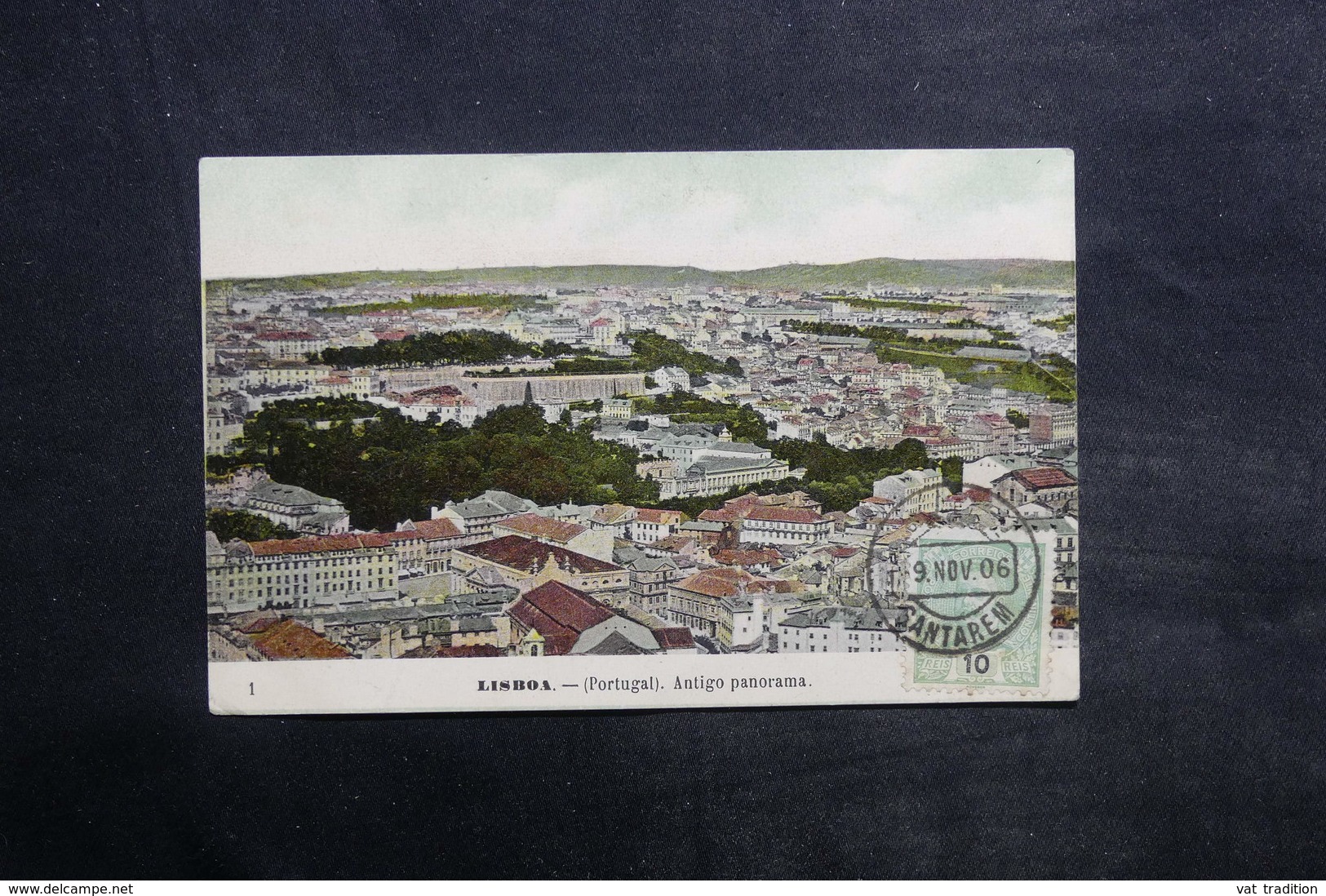 PORTUGAL - Affranchissement De Santarem Sur Carte Postale Pour La France En 1906 - L 35039 - Brieven En Documenten