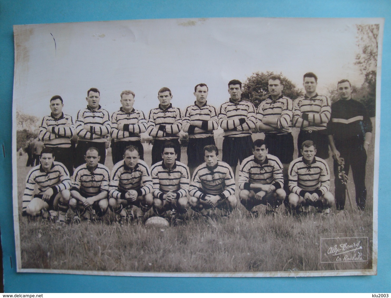 17 - La Rochelle - Photo 17cm X 24cm - L'équipe De Rugby Du Stade Rochelais Le 07/05/61 à Brive - Match Contre US Dax - La Rochelle