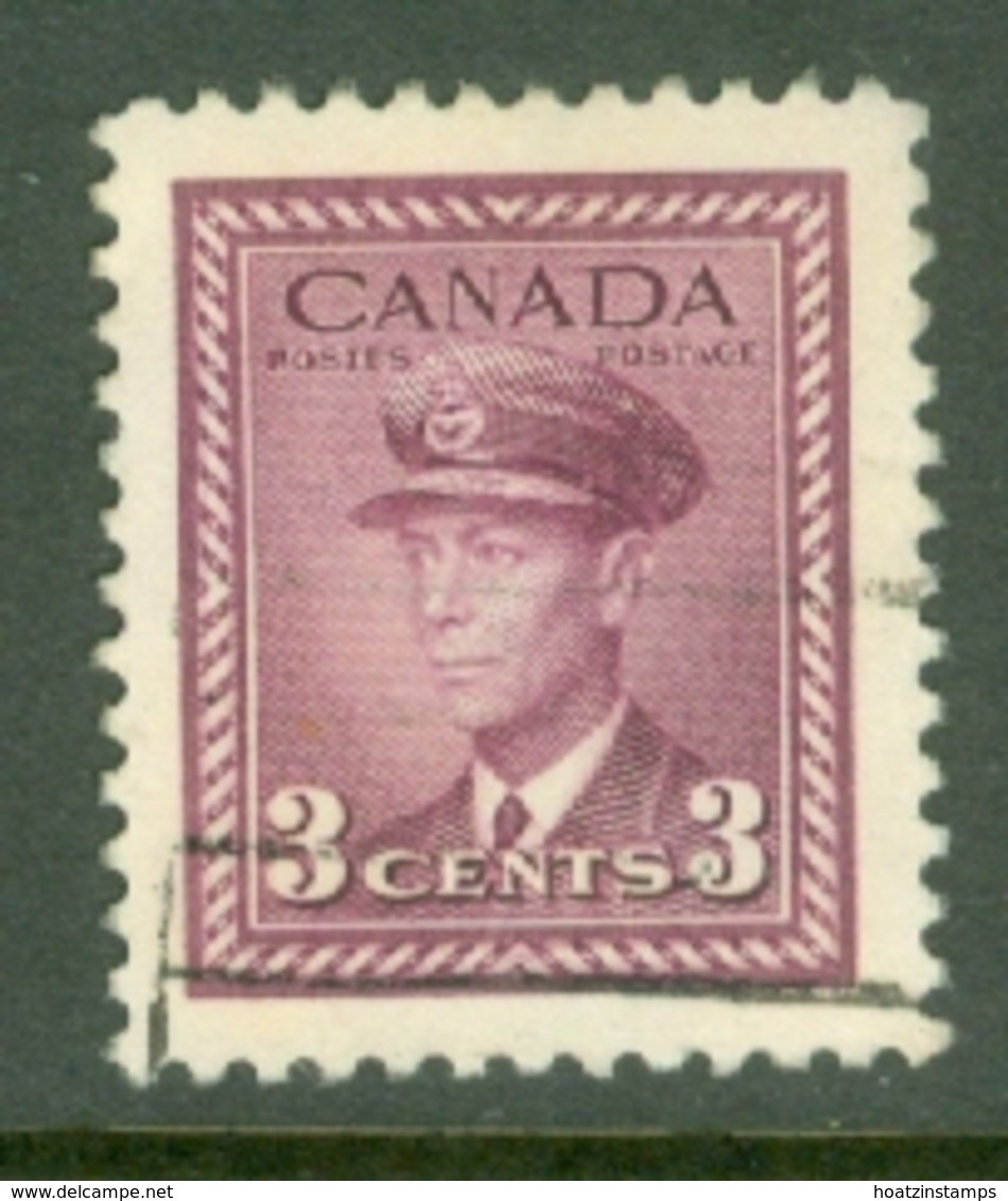 Canada: 1942/48   KGVI - War Effort   SG378    3c   Purple   Used - Oblitérés