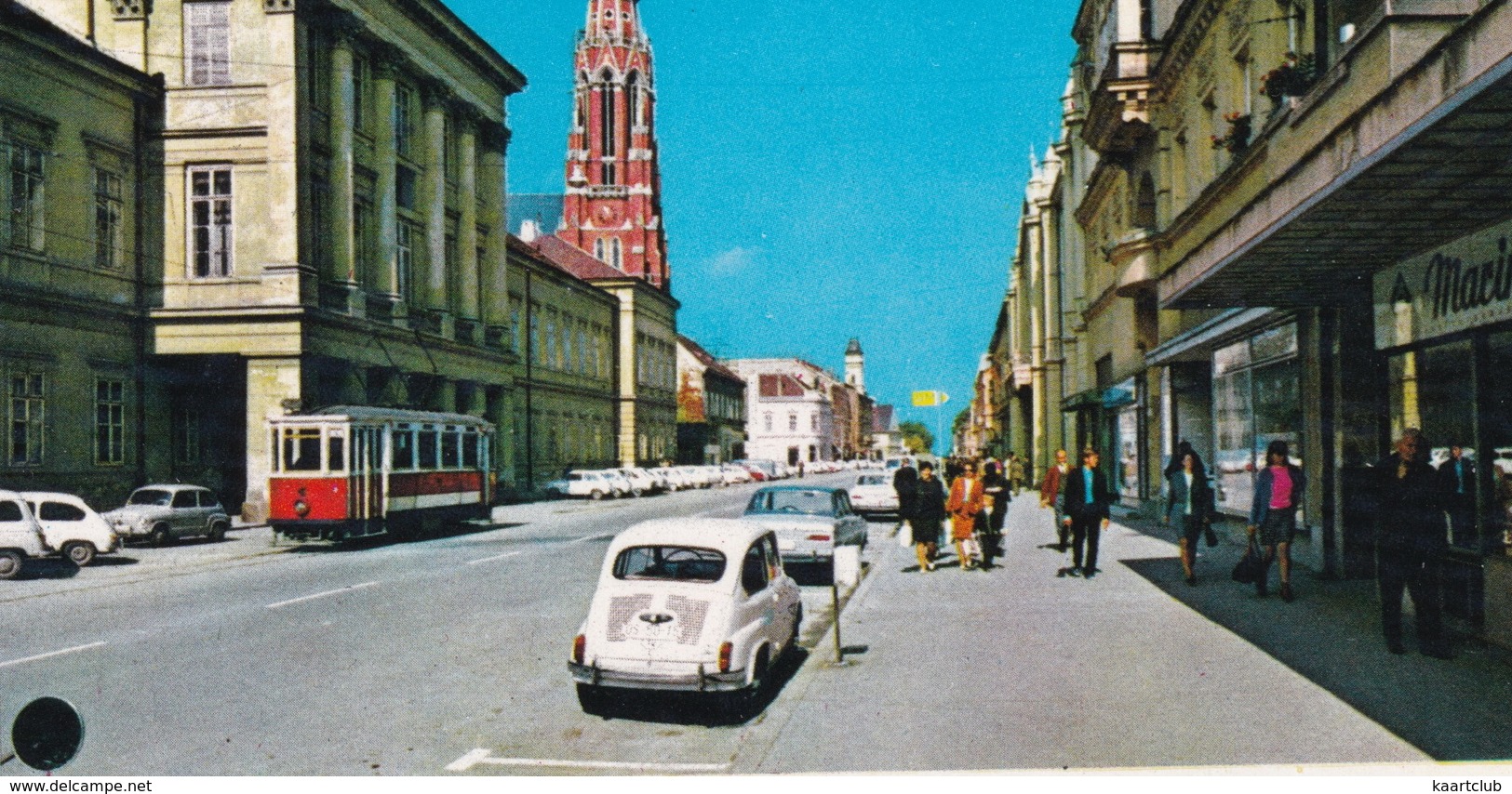 Osijeka: TRAM, ZASTAVA 600, FORD TAUNUS 15M P6 - (YU.) - Toerisme