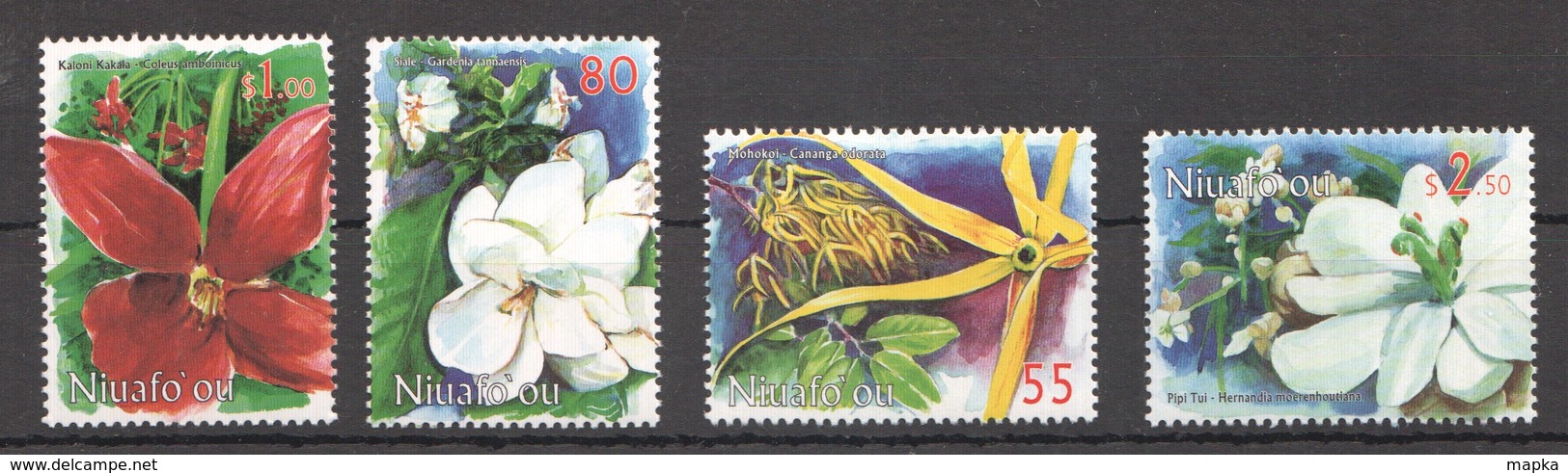 UU825 NIUAFO'OU FLORA PLANTS FLOWERS 1SET MNH - Orchidee