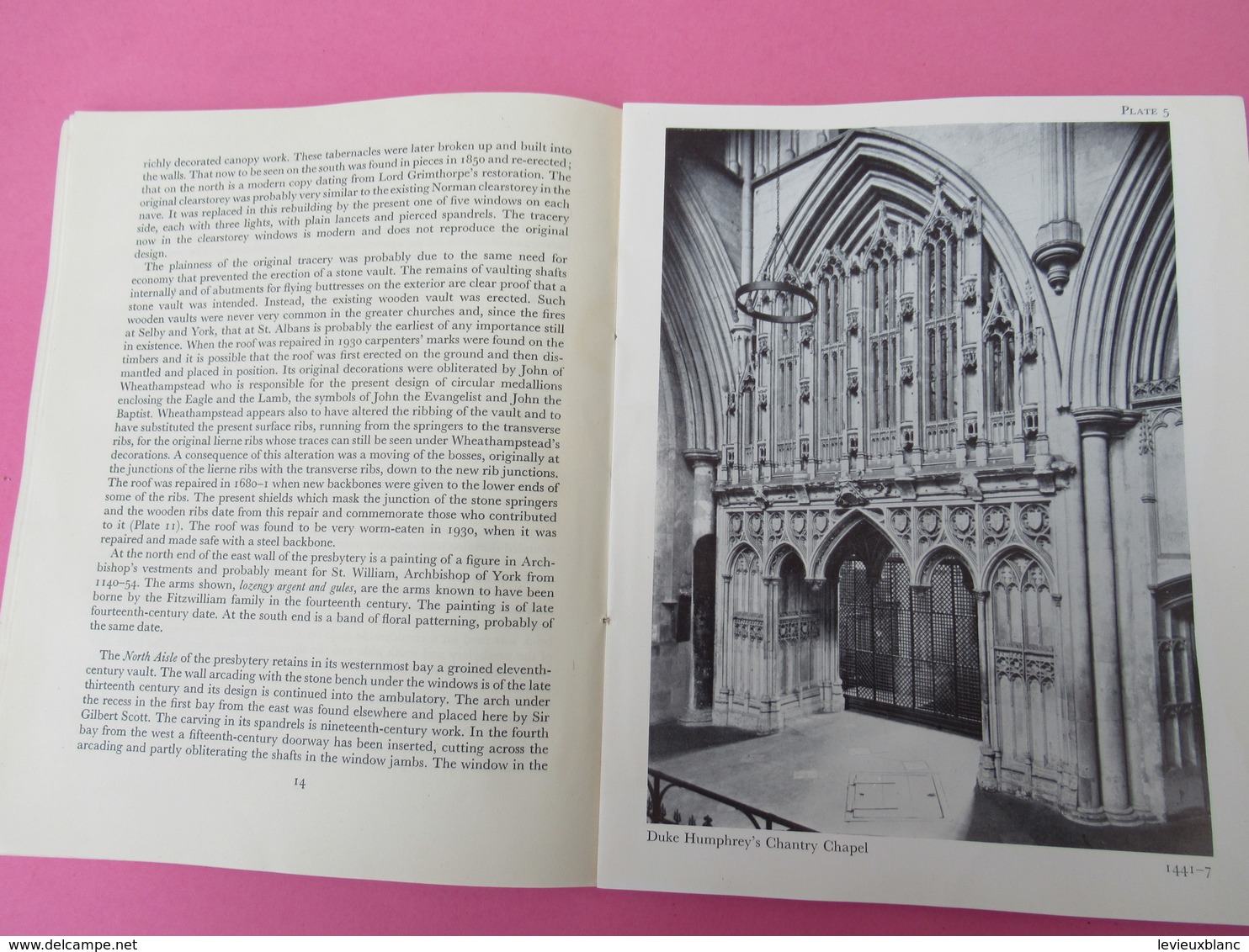 Guide/ANGLETERRE/ A Guide To SAINT ALBANS CATHEDRAL/London Her Majesty's Stationery Office/1956     PGC339 - Tourism Brochures