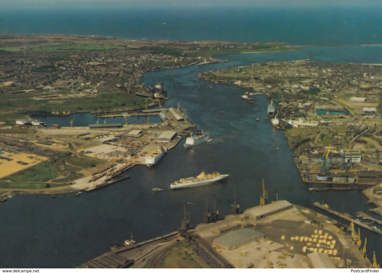 Port Of Tyne Facilities Northumberland Aerial Postcard - Other & Unclassified