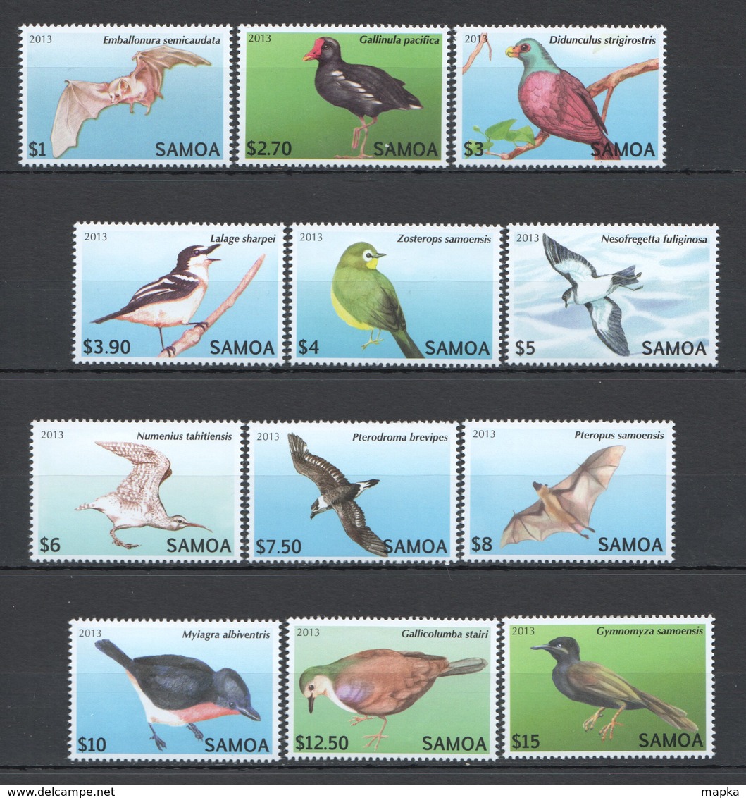 WW266 2013 SAMOA FAUNA BIRDS !!! #1105-16 MICHEL 47 EURO 1SET MNH - Autres & Non Classés