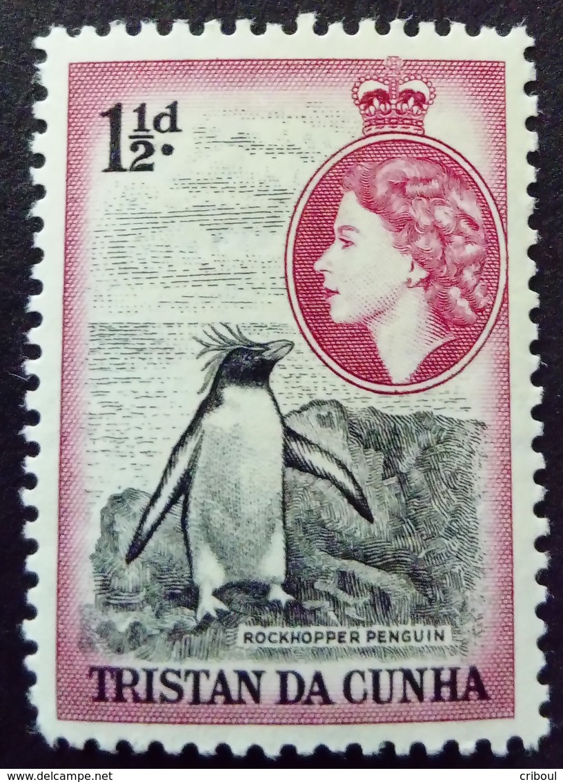 Tristan Da Cunha 1953 Animal Oiseau Bird Manchot Pingouin Yvert 16 ** MNH - Tristan Da Cunha