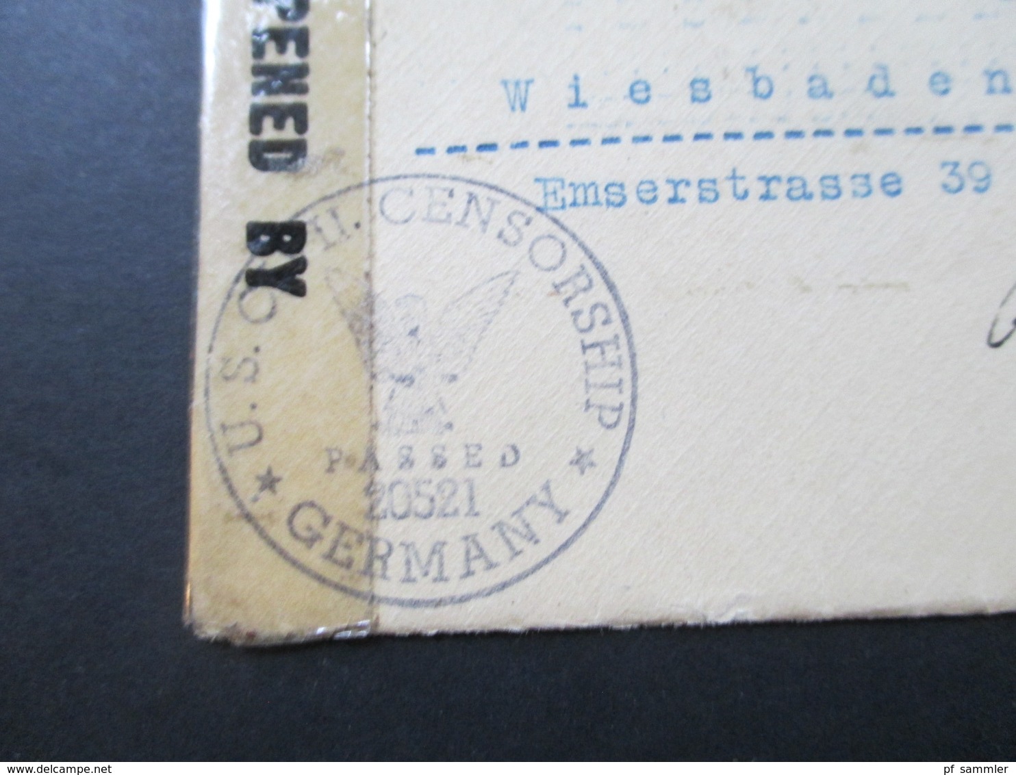 Brasilien 1946 Brief Nach Wiesbaden 2x US Civil Censorship Passed 20521 Und 21513 Russian Zone - Storia Postale