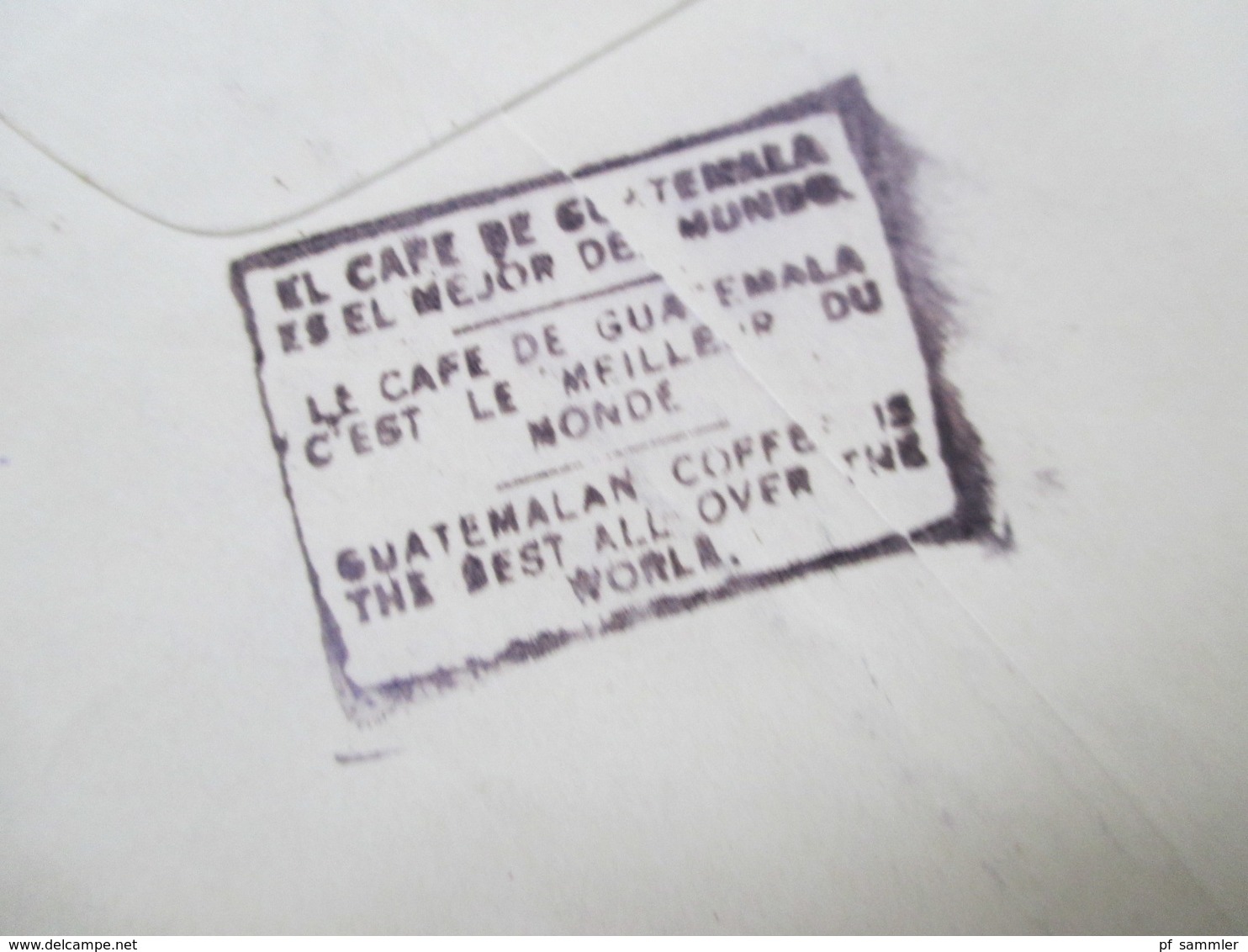 Guatemala Brief Des Colsulado De Austria En Guatemala Österreichisches Konsulat Nach Wien Kaffee Stempel Rückseitig - Guatemala