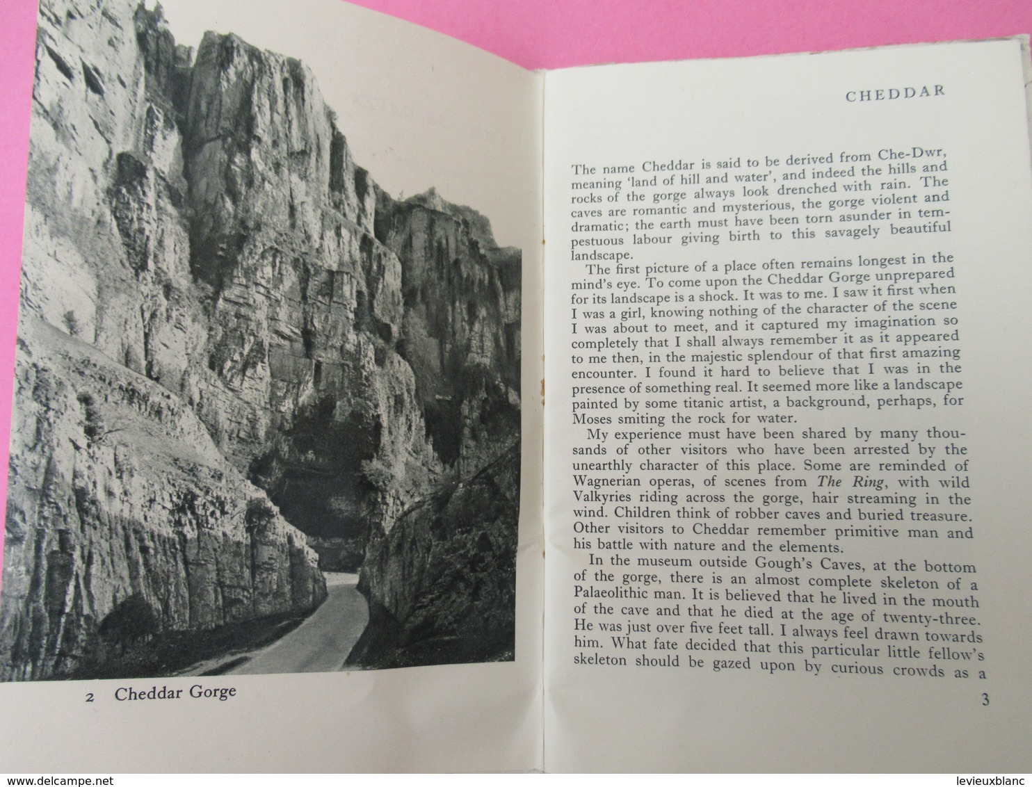 Guide/ANGLETERRE/ CHEDDAR CAVES/Described By Marchioness Of Bath/Vers 1950   PGC341 - Tourism Brochures