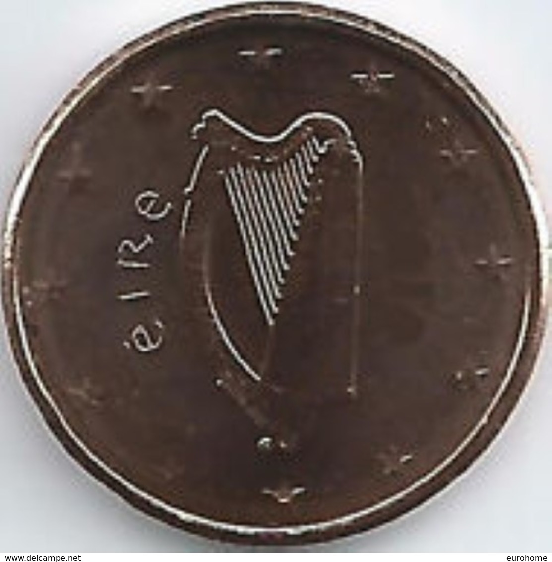 Ierland 2019  2 Cent  UNC Uit De BU  UNC Du Coffret  ZEER ZELDZAAM - EXTREME RARE  8.000 Ex !!! - Irlande