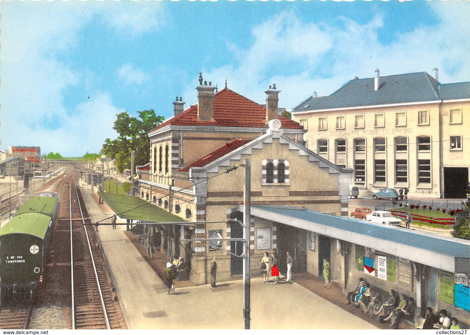 78-MAISON-LAFFITTE- LA GARE LA POSTE - Maisons-Laffitte