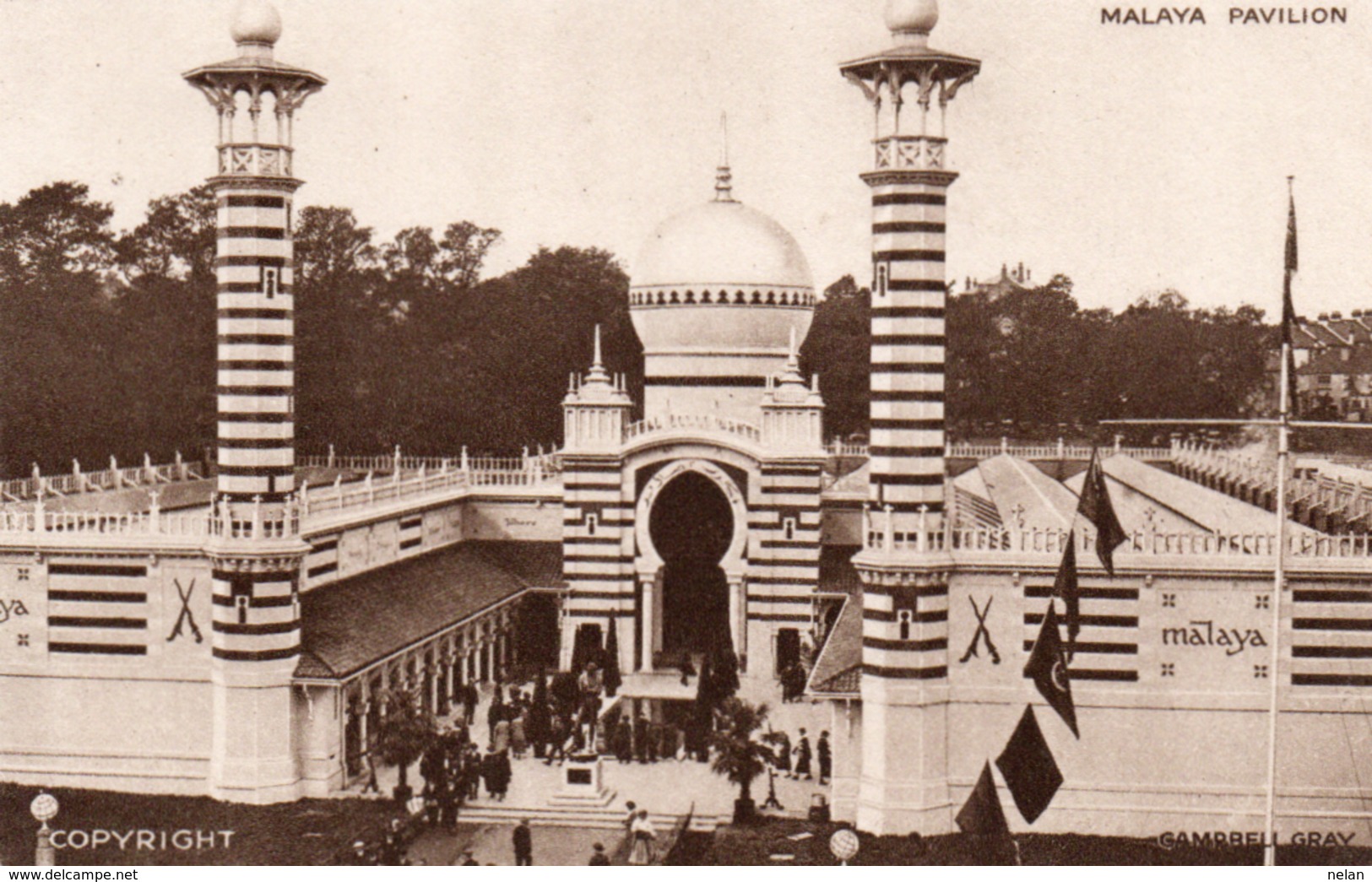 MALAYA PAVILION-1924-NON  VIAGGIATA - Malesia