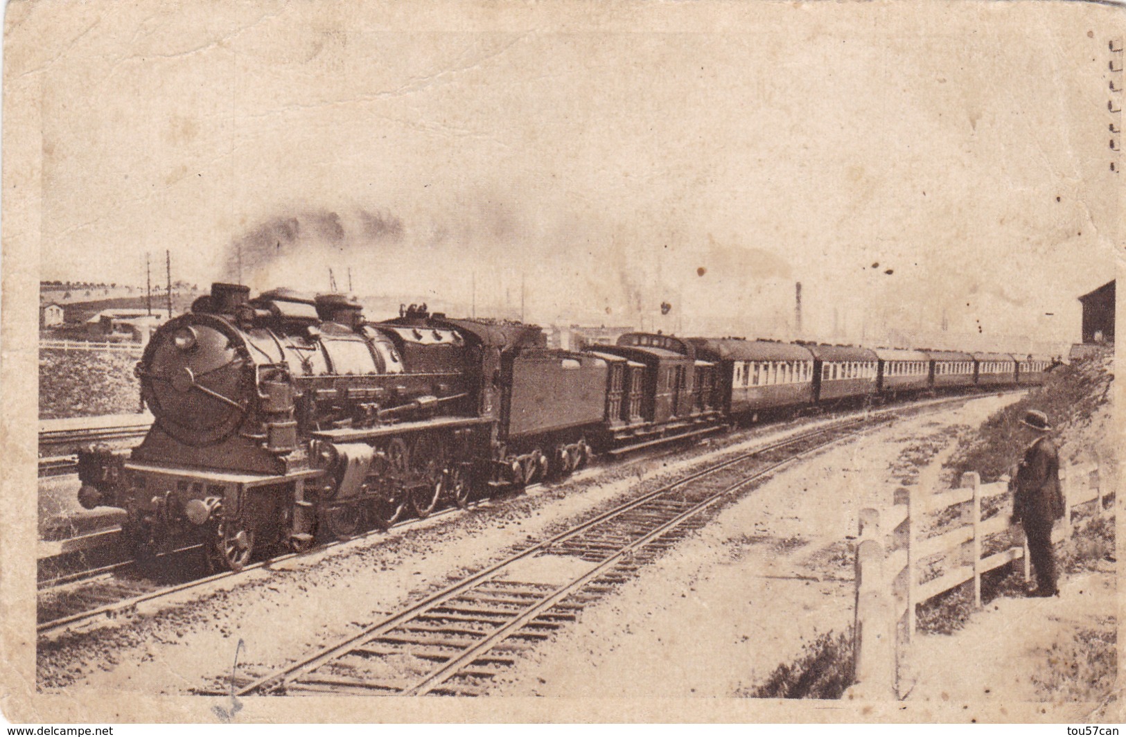 CALAIS - PAS DE CALAIS - (62) - CPA 1933. - Eisenbahnen