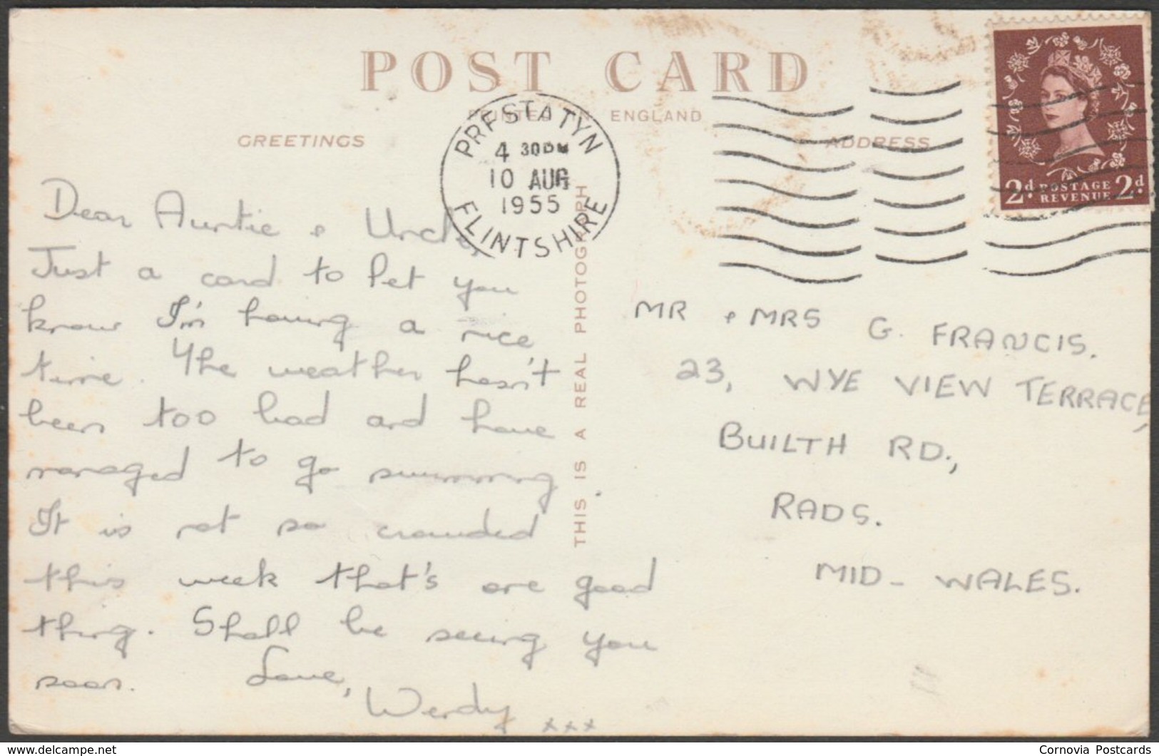 Multiview, Greetings From Prestatyn, Flintshire, 1955 - RP Postcard - Flintshire