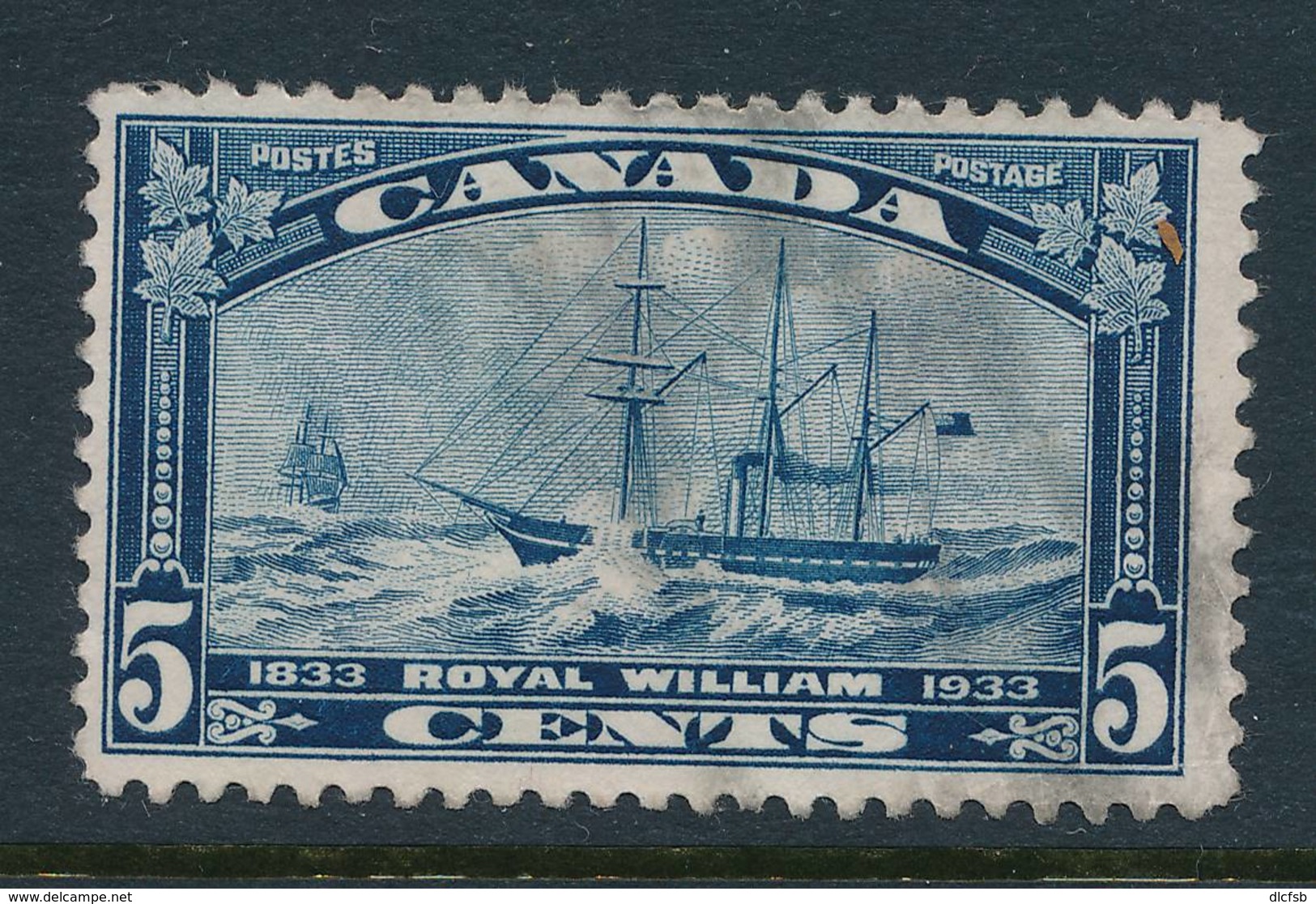 CANADA, 1933 WELL-CENTERED And FINE  Ship - Gebruikt