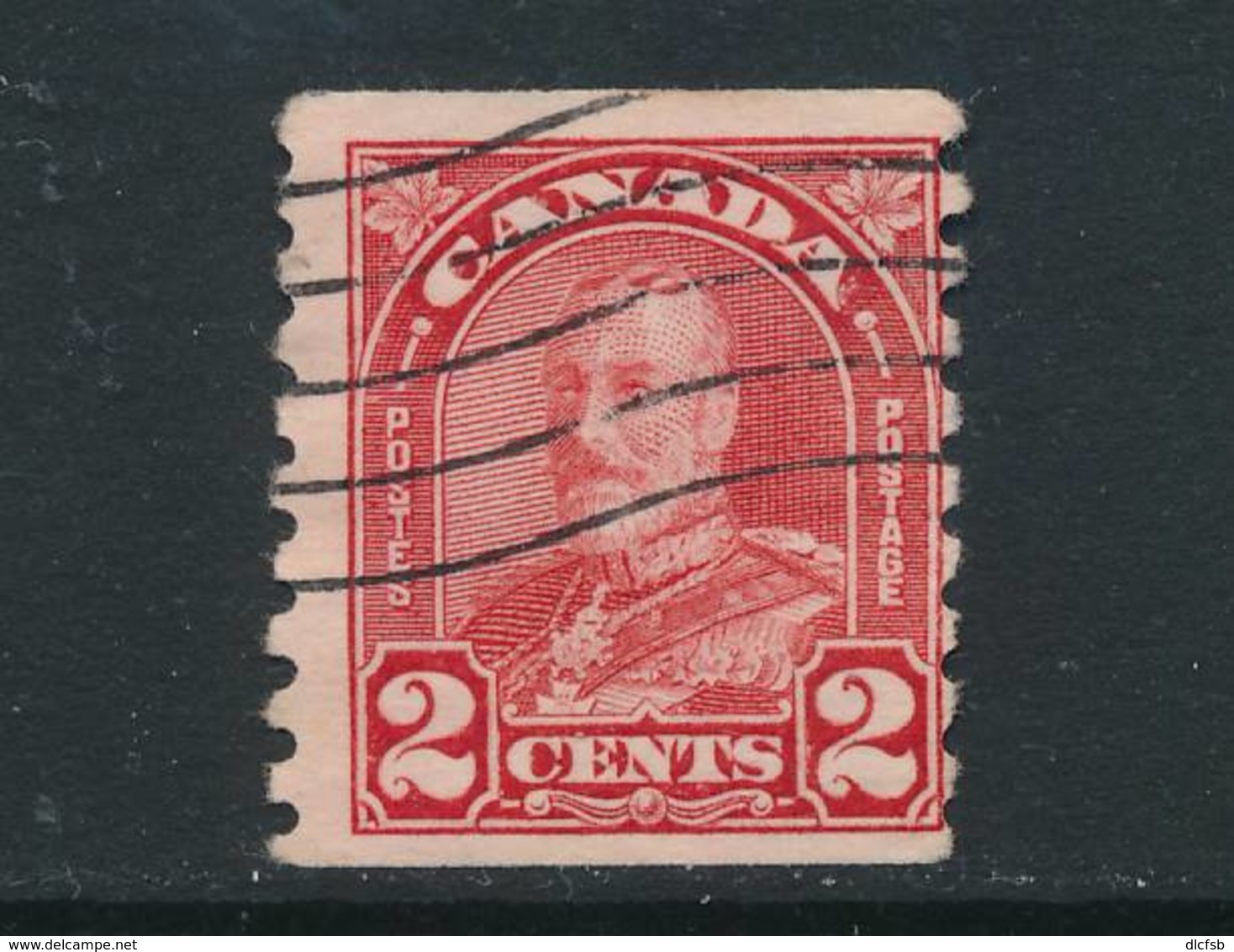 CANADA, 1930 2c Coil Stamp P Imperf X 8 , Fine, Cat £13 - Gebruikt