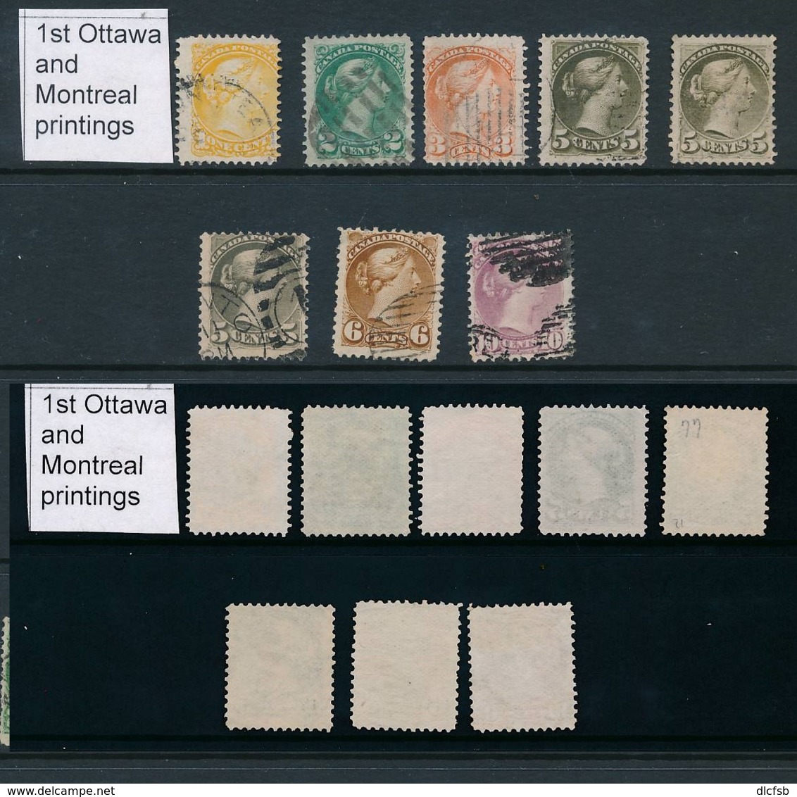 CANADA, 1870 Set (montreal And 1st Ottawa Prinings) , Fine, Cat £116 - Gebruikt