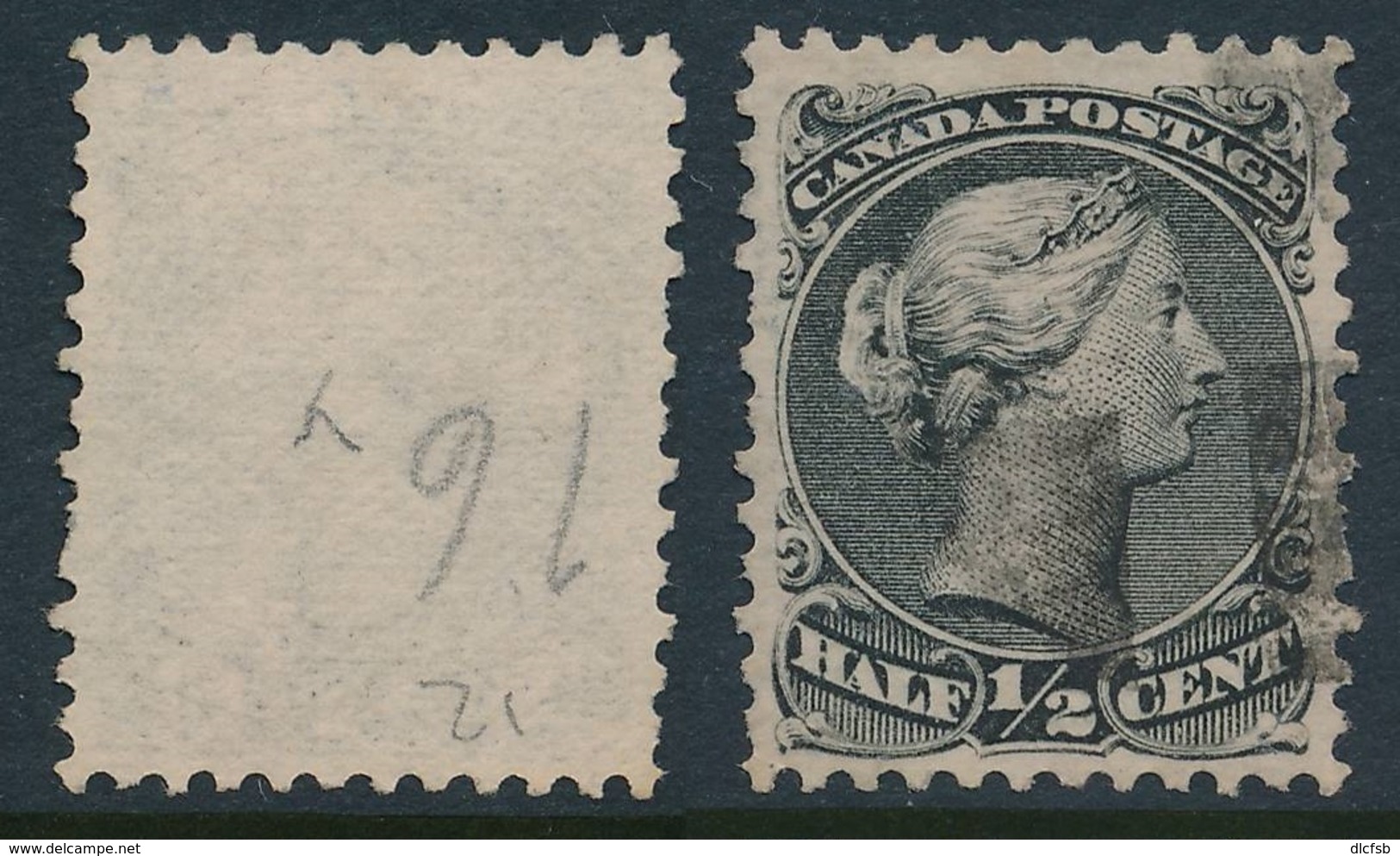 CANADA, 1868 WELL-CENTERED And FINE  ½c Grey-black, SG70, Cat £54 - Gebruikt