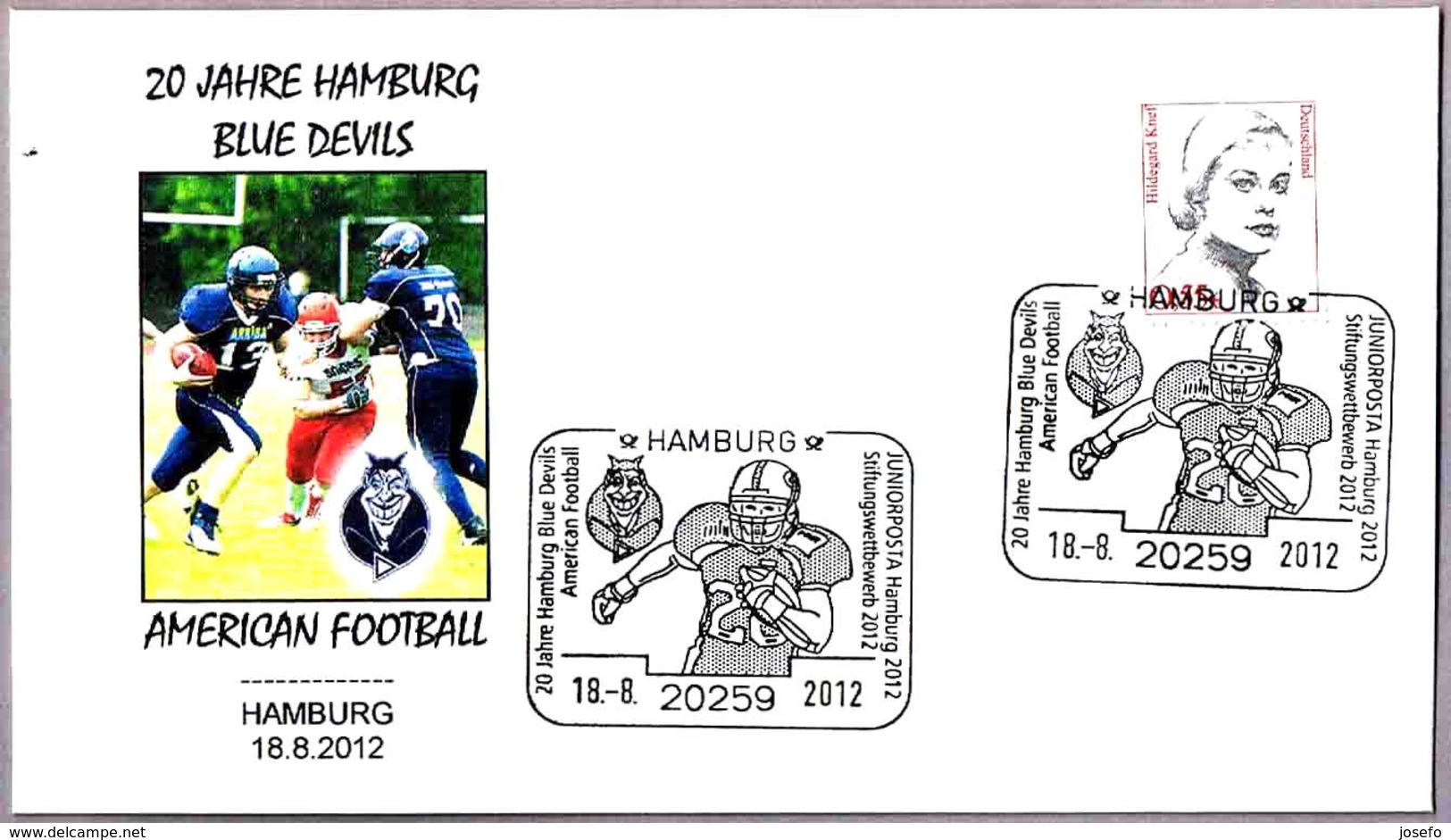 20 AÑOS HAMBURG BLUE DEVILS - AMERICAN FOOTBALL. Hamburg 2012 - Rugby