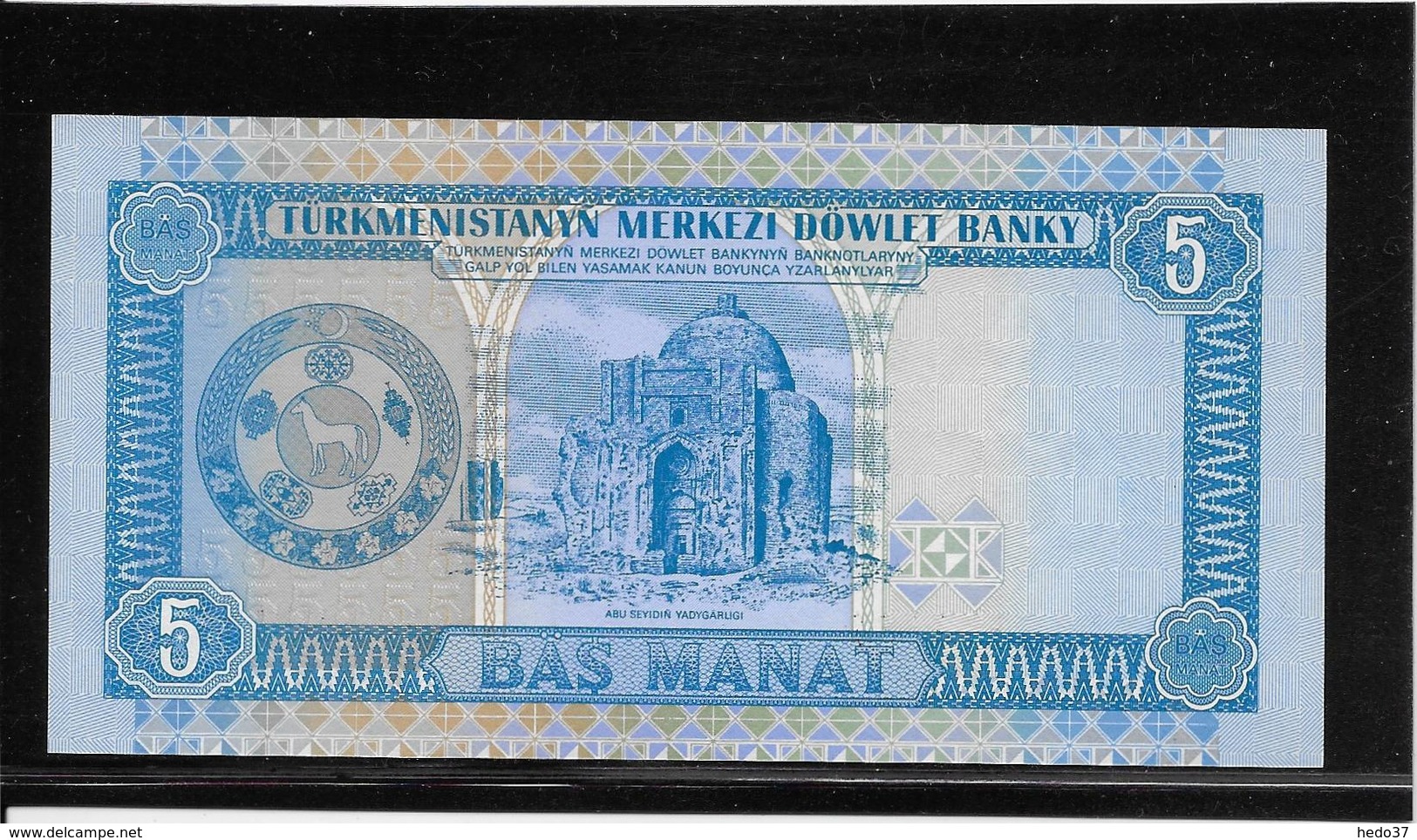 Turkménistan - 5 Manat - Pick N°2 - NEUF - Turkménistan